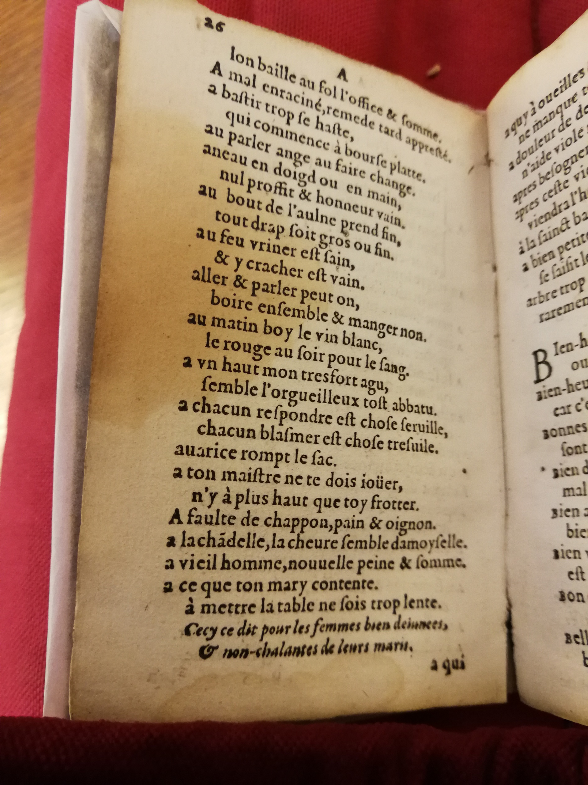 1577 - Jean d’Ogerolles - Trésor de sentences dorées - Bibliothèque Sainte-Geneviève
