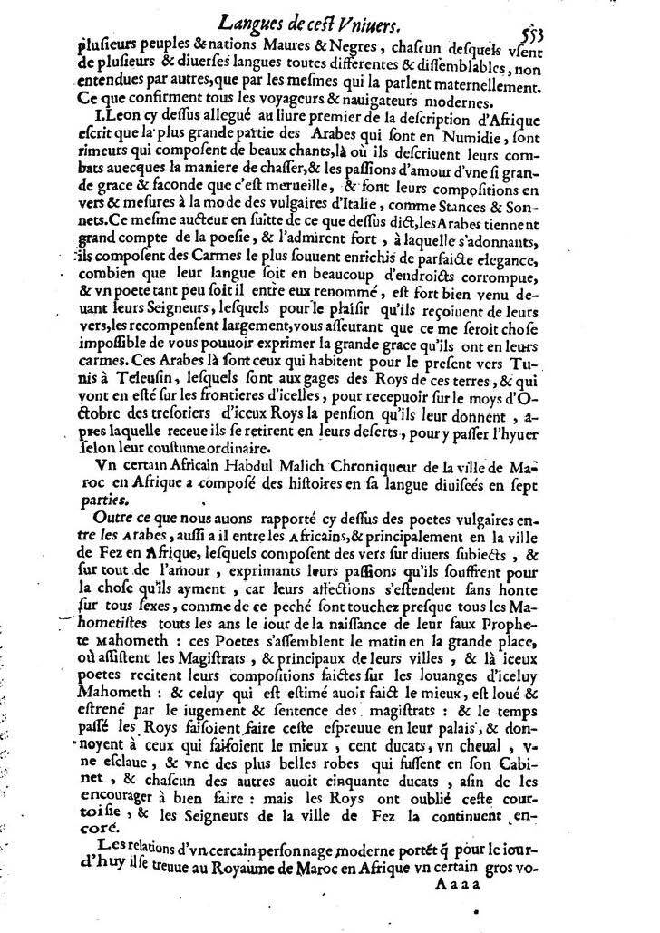 1613 - Matthieu Berjon - Trésor de l’histoire des langues de cet univers - BM Lyon