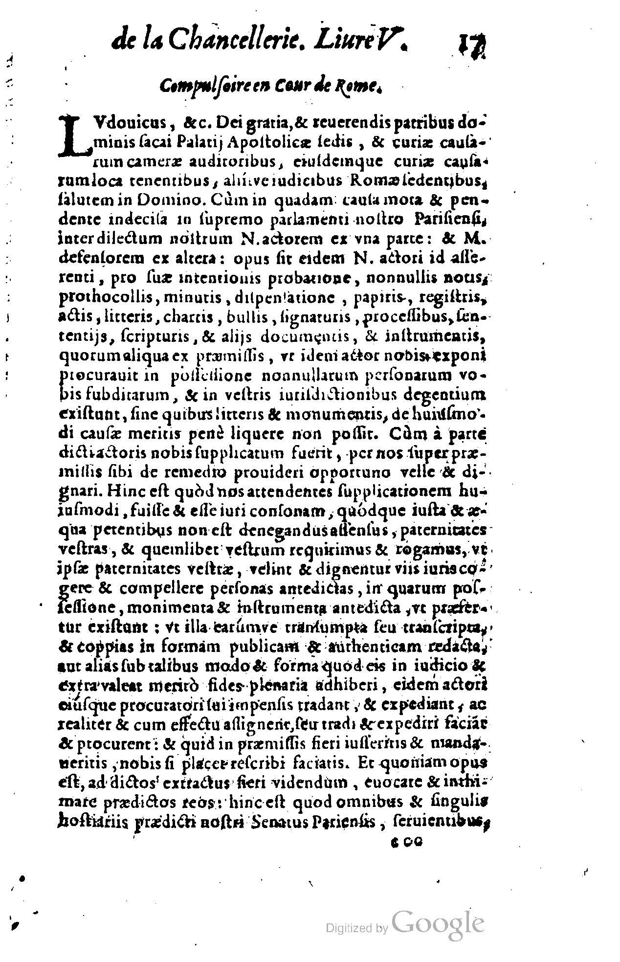 1614 - Jean Richer - Trésor du nouveau style et protocole de la chancellerie de France - BSB Munich