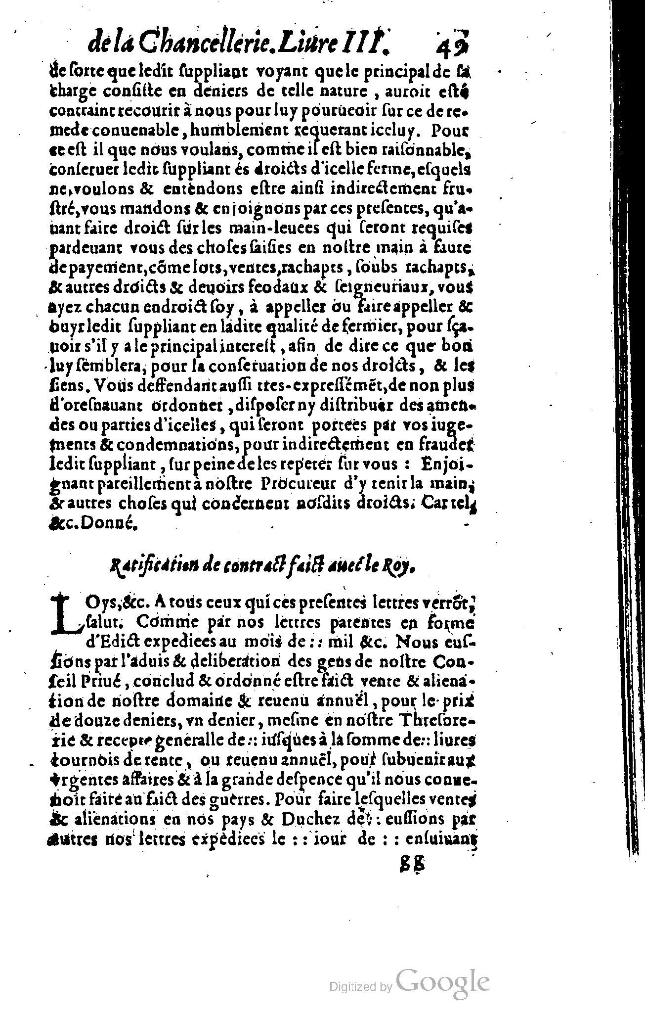 1614 - Jean Richer - Trésor du nouveau style et protocole de la chancellerie de France - BSB Munich