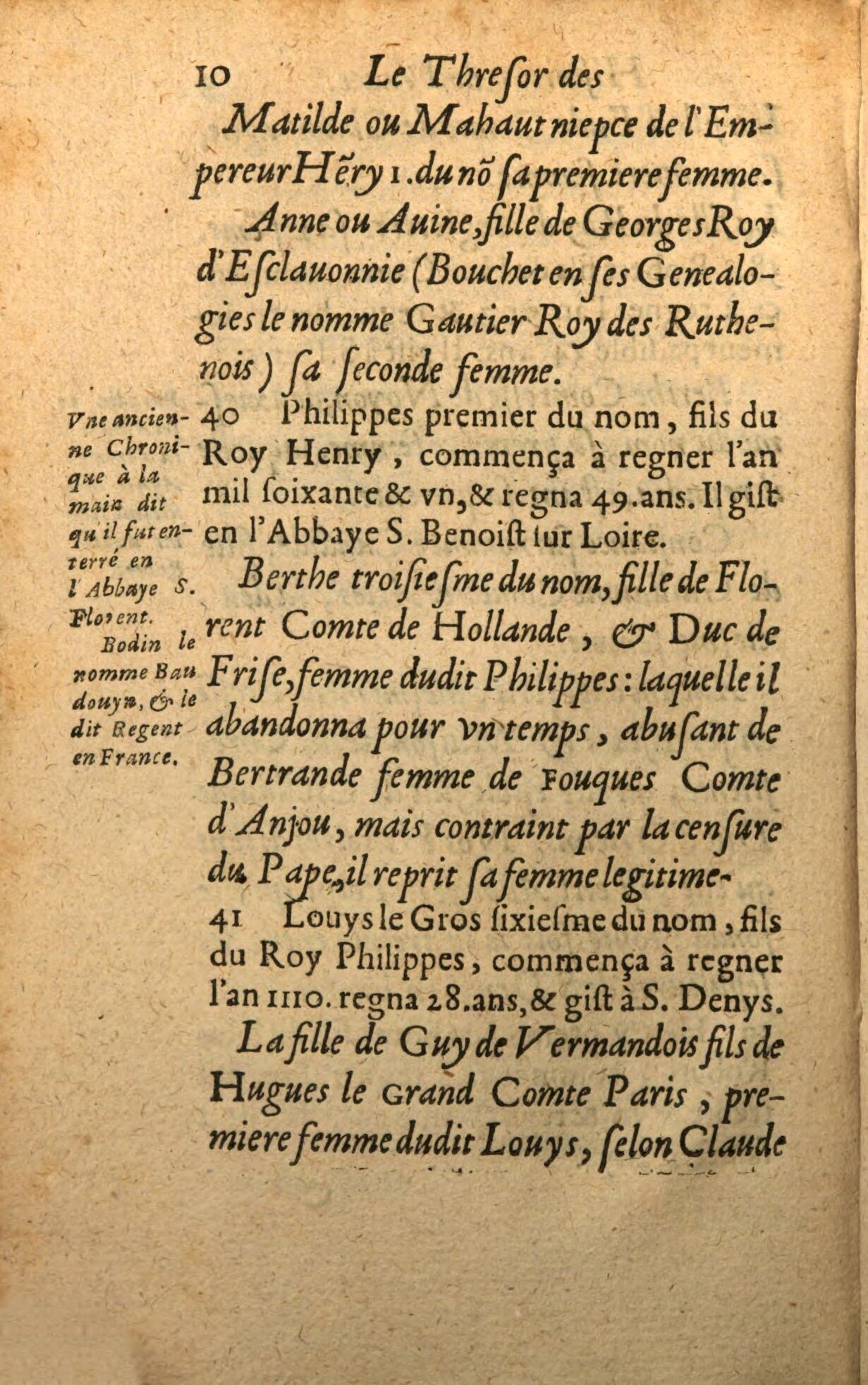 1639 - Jean Corrozet - Trésor des histoires de France - BSB Munich 1639 - Jean Corrozet - Trésor des histoires de France - BSB Munich