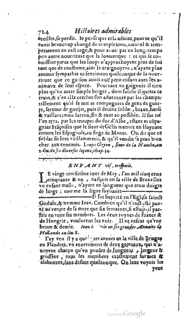 1610 - Paul Marceau - Trésor d’histoires admirables et mémorables - BSB Munich