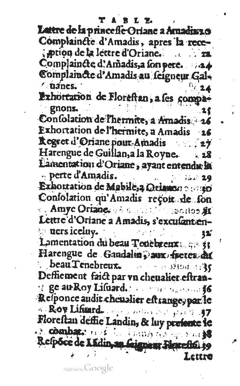 1567 - Jean Pygot - Trésor des Amadis - BM Lyon 1567 - Jean Pygot - Trésor des Amadis - BM Lyon