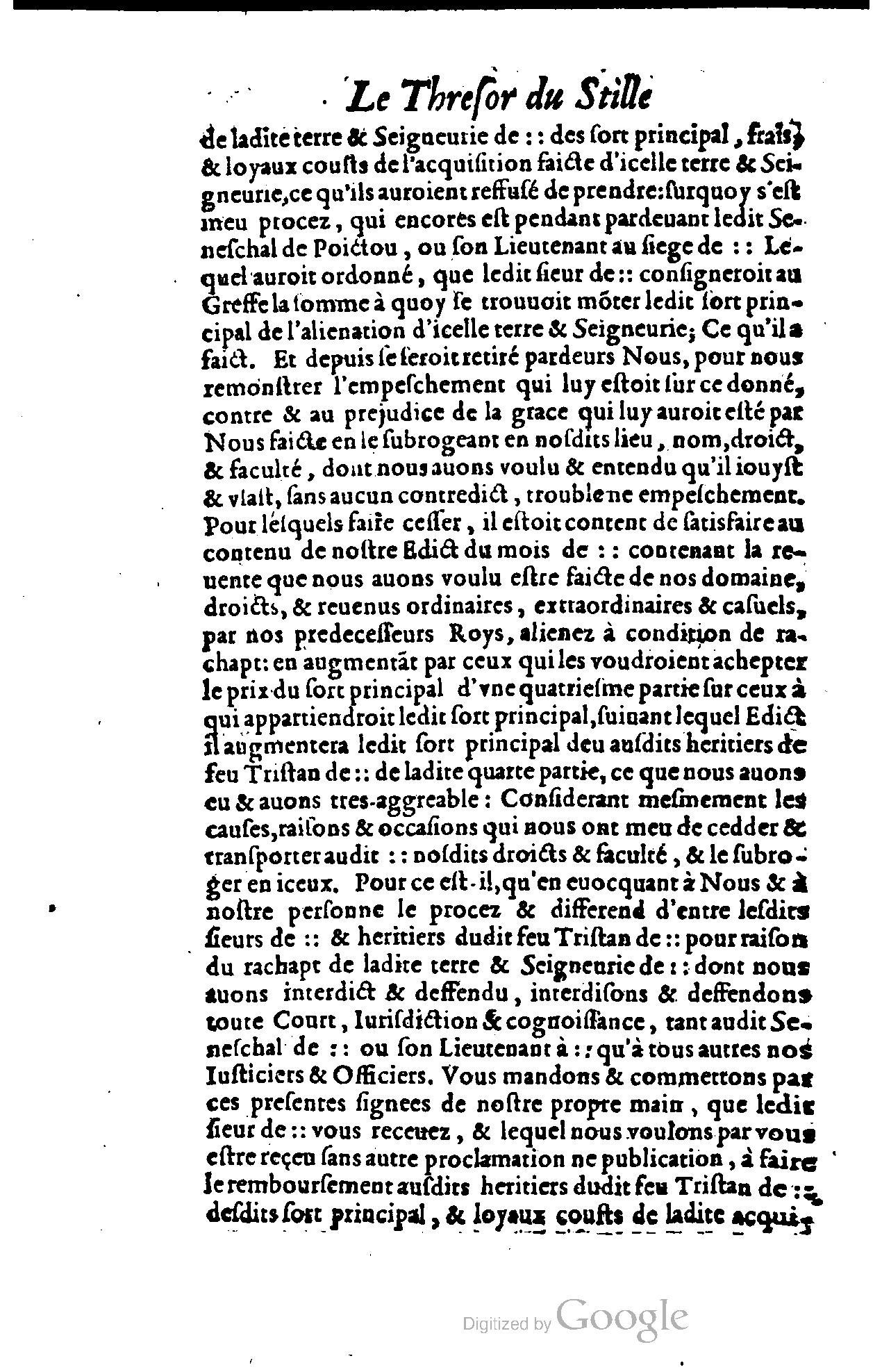 1614 - Jean Richer - Trésor du nouveau style et protocole de la chancellerie de France - BSB Munich