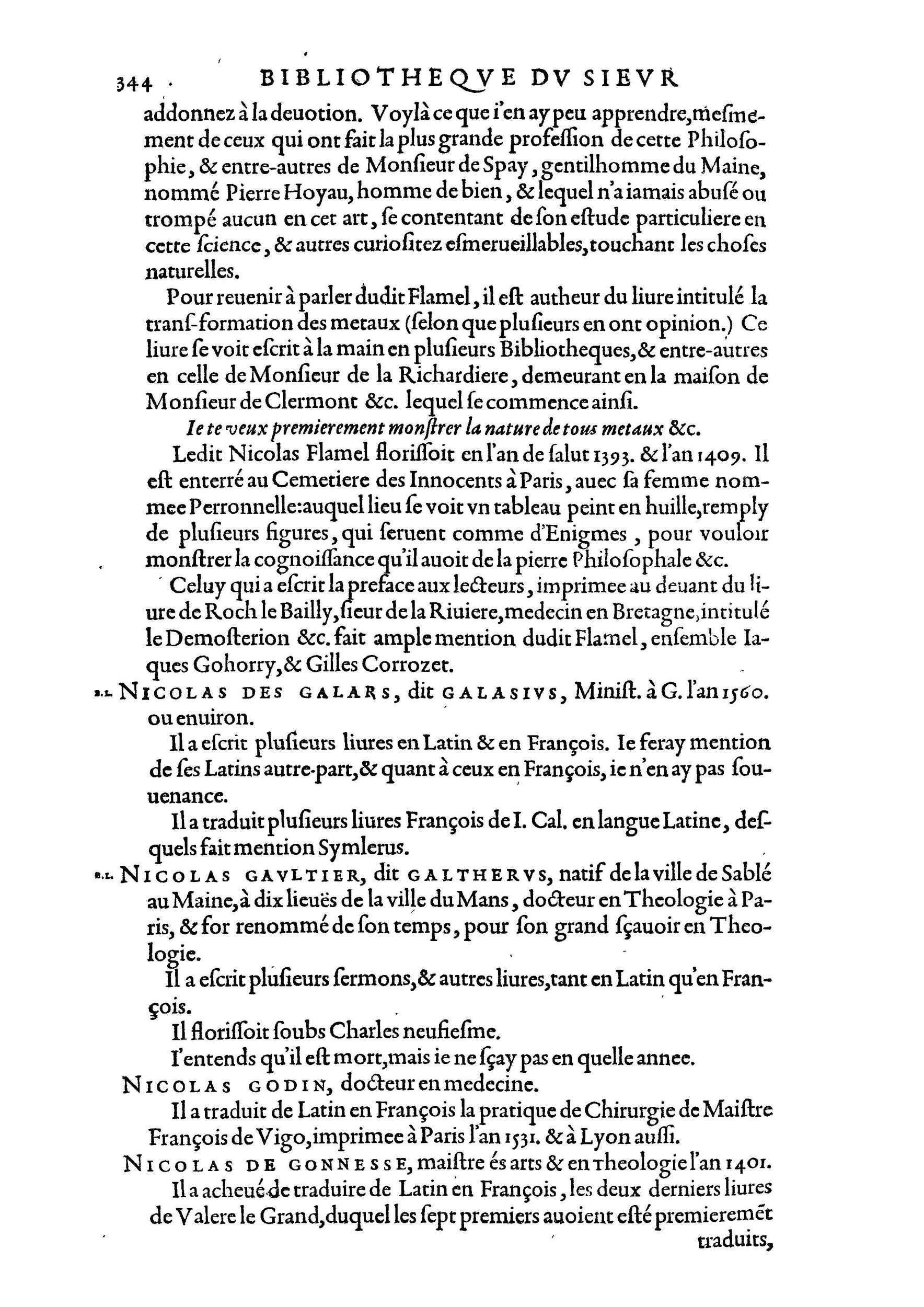 1584 - Abel L&#039;Angelier - Bibliothèques françaises - BnF