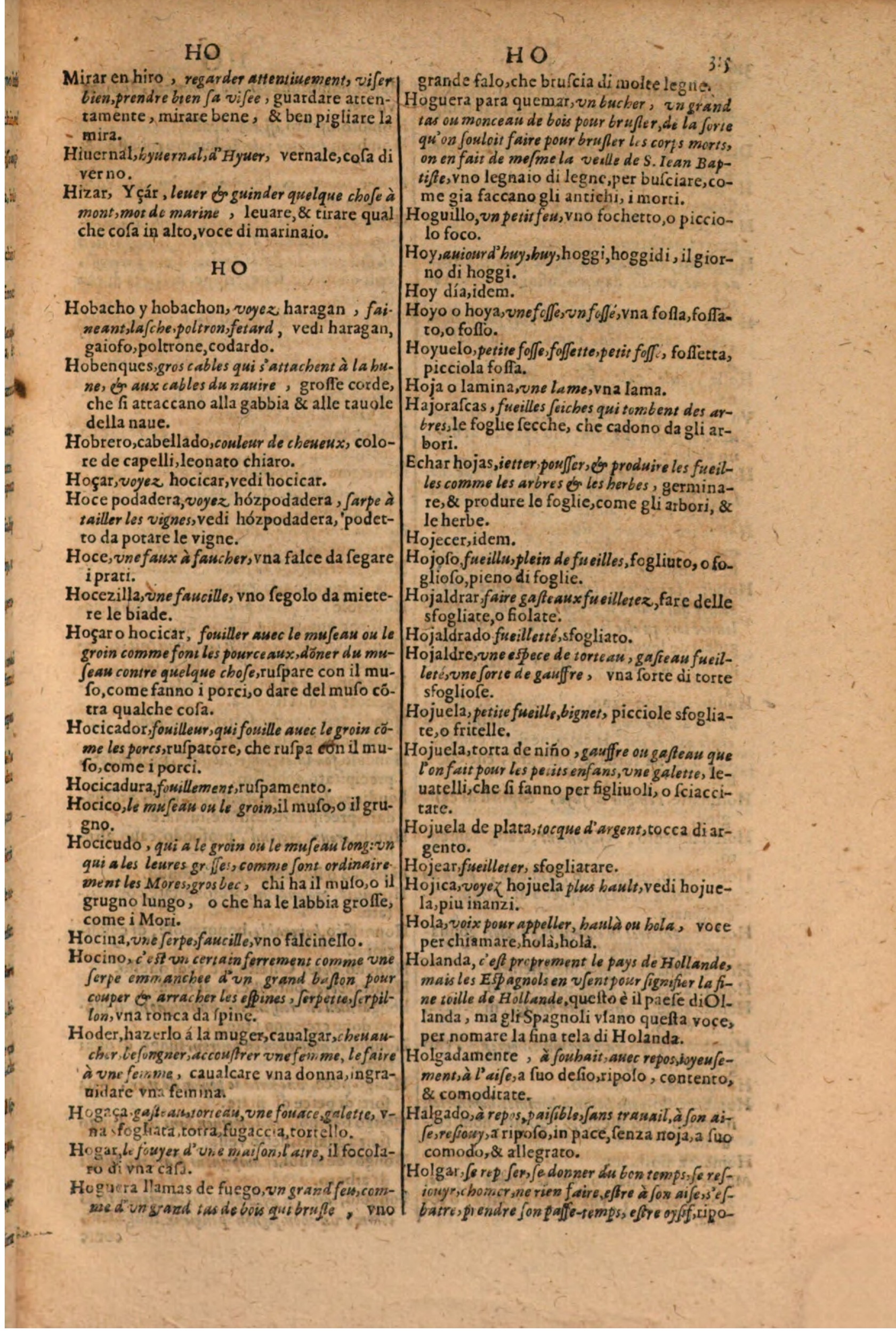 1606 - Samuel Crespin - Thresor des trois langues, francoise, italiene et espagnolle - BSB Munich