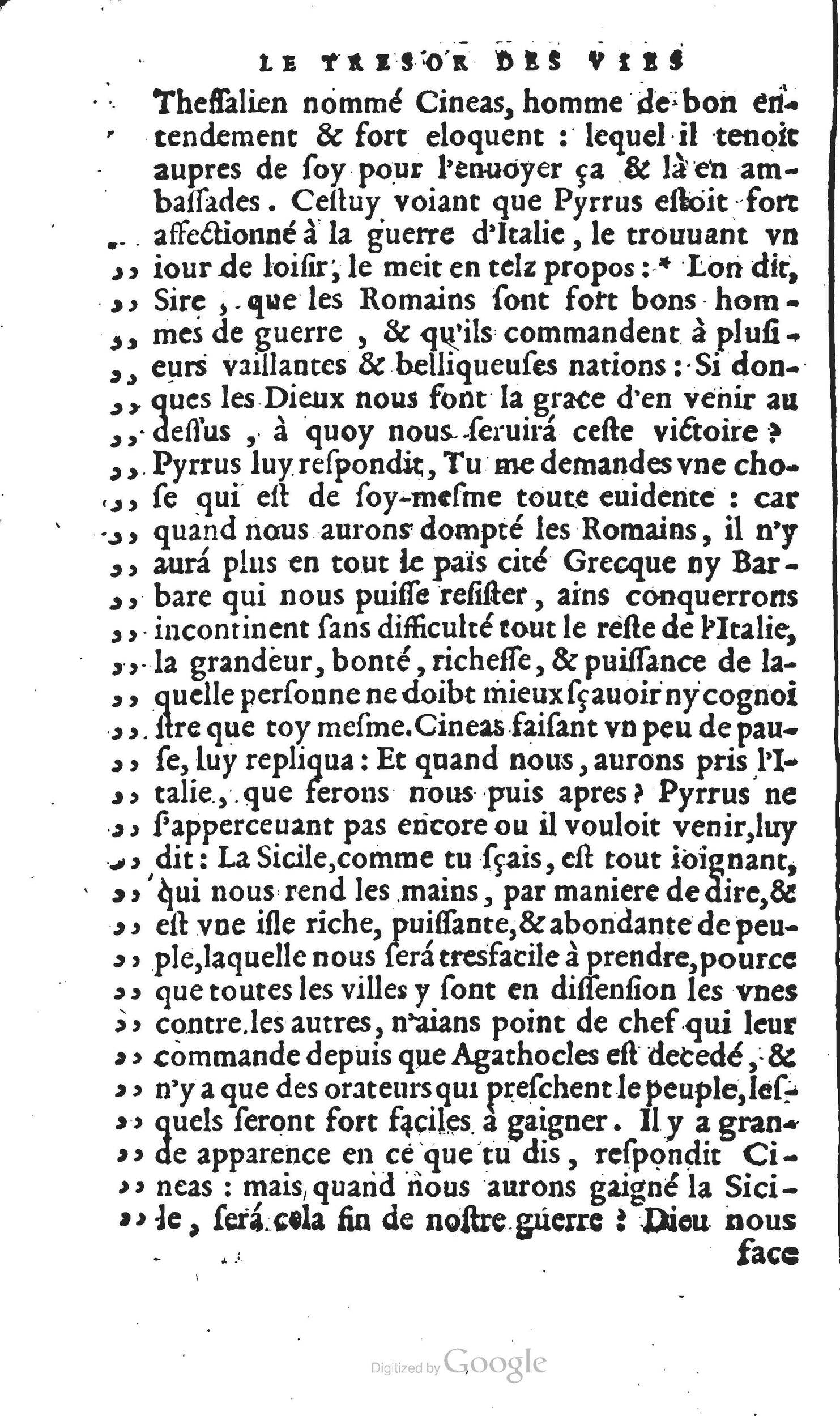 1567 - Willem Silvius - Trésor des vies de Plutarque - Anvers Musée Plantin-Moretus