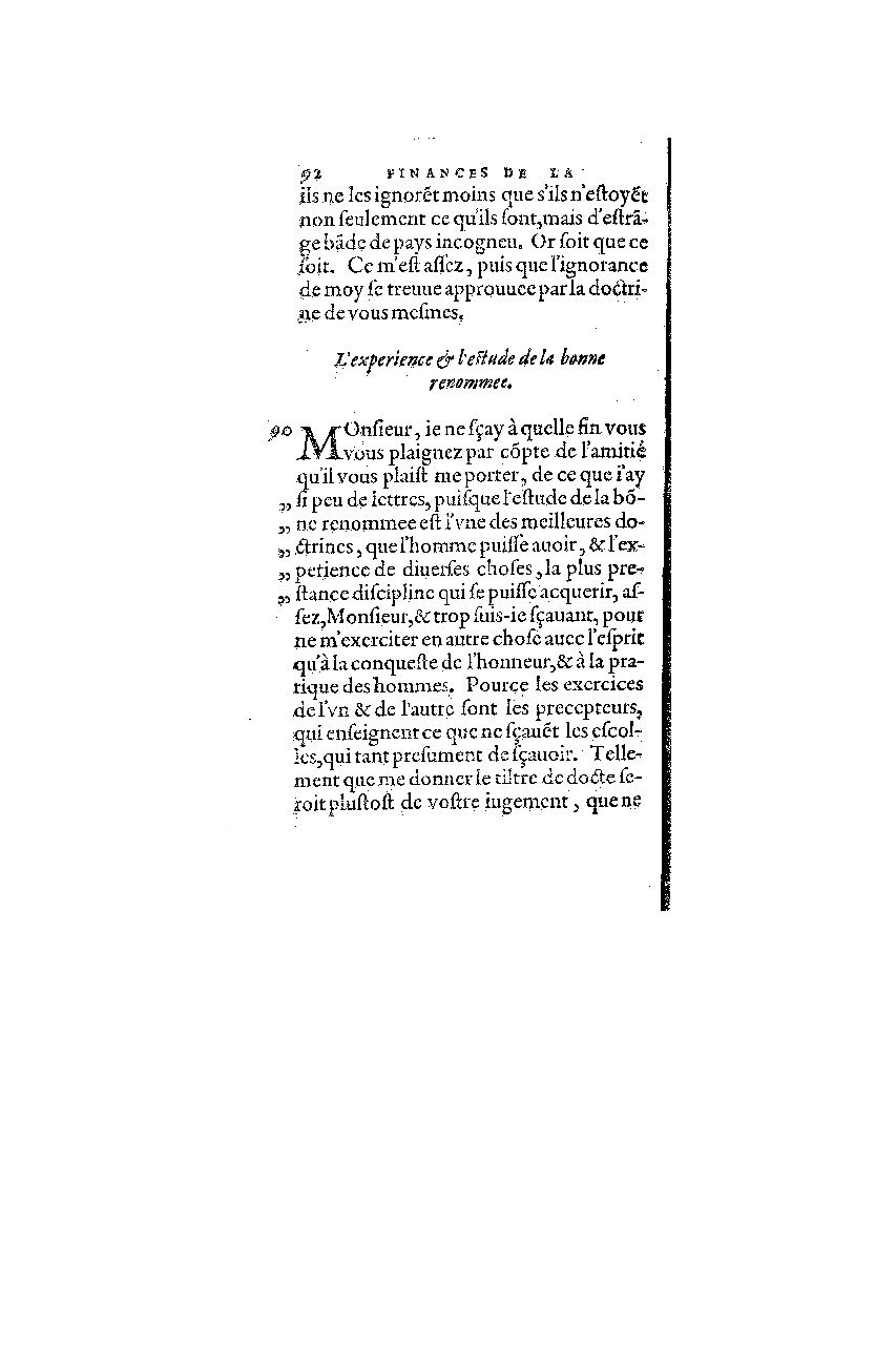 1572 - Nicolas Du Chemin - Finances et Trésor de la plume française - BM Lyon