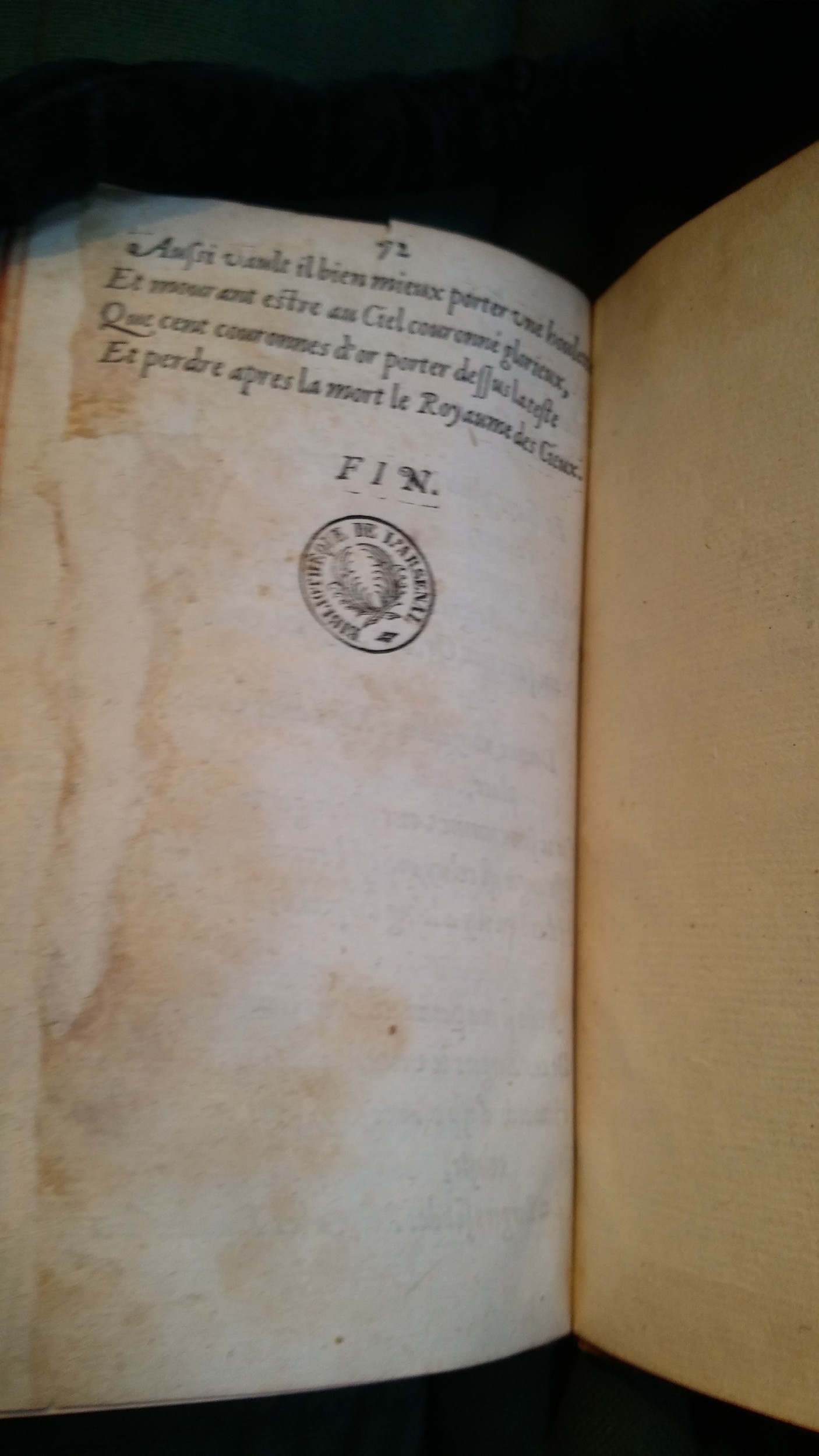 1611 - Jacques Hubault - Trésor sacré de la muse sainte - BnF Arsenal