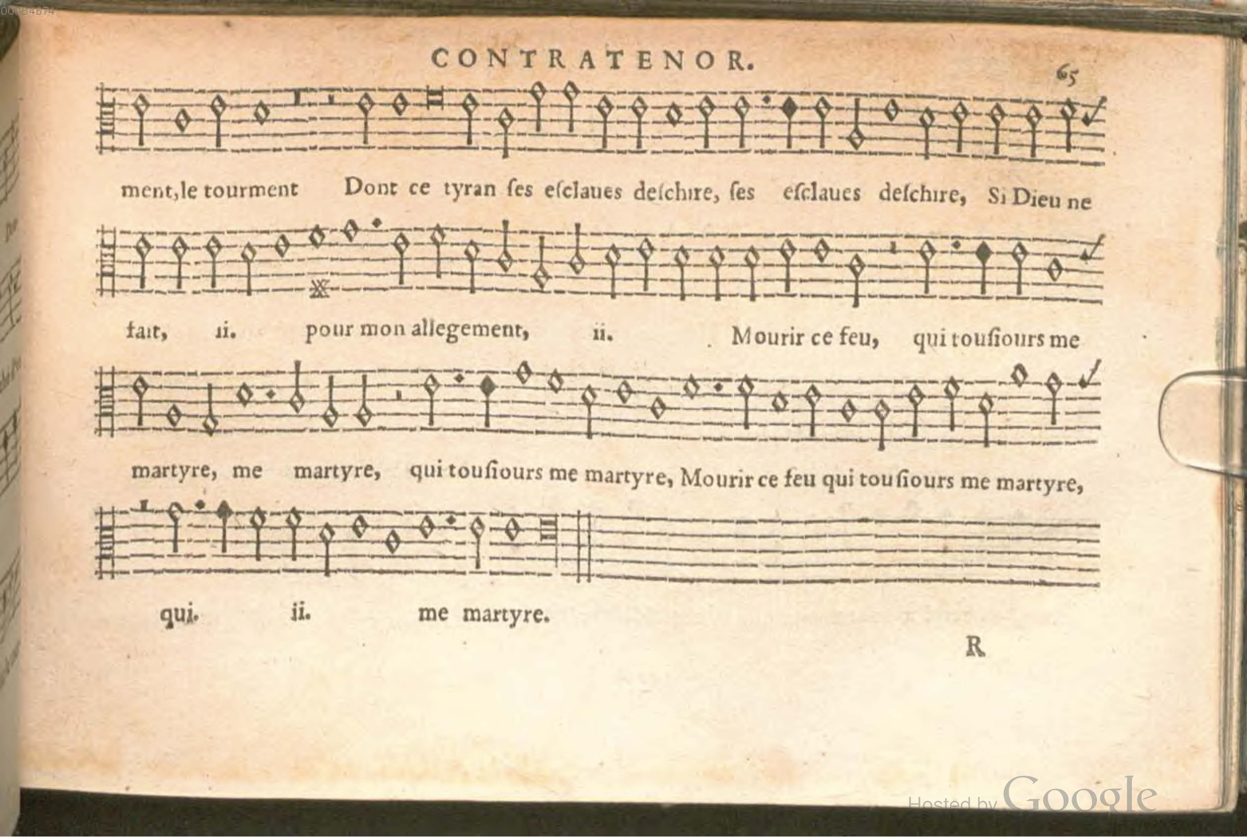 1576 - [Pierre de Saint-André] - Trésor de musique d’Orlande de Lassus Contratenor - BSB Munich