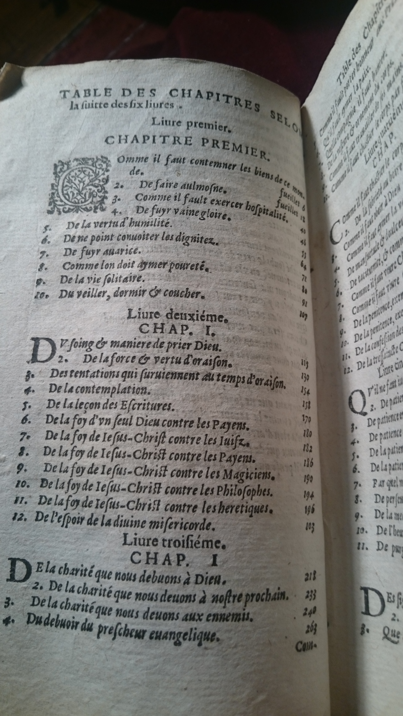 1596 - Jean Bogart - Trésor des faits et dits mémorables des hommes saints et illustres - BM Amiens