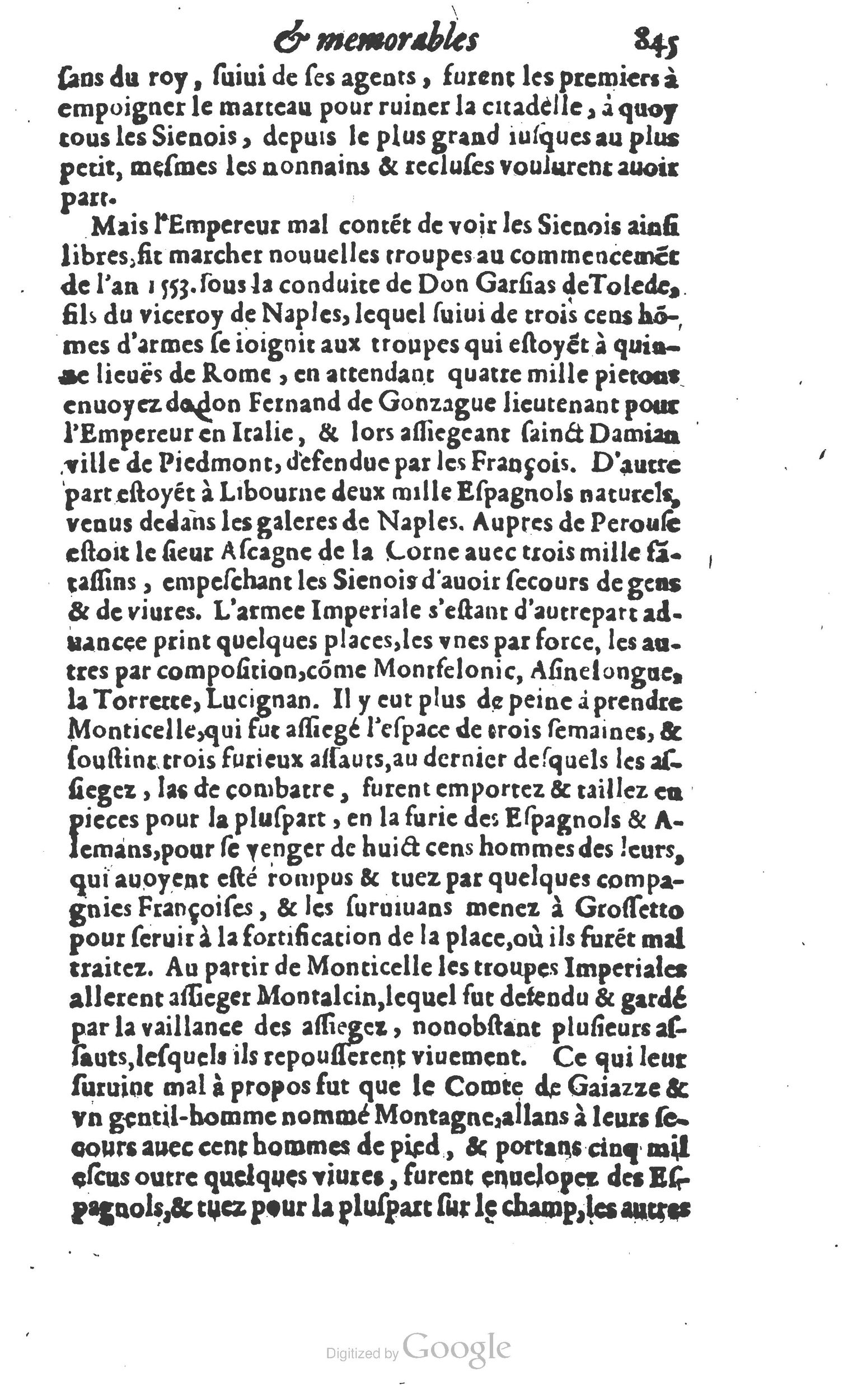 1610 - Paul Marceau - Trésor d’histoires admirables et mémorables - Princeton