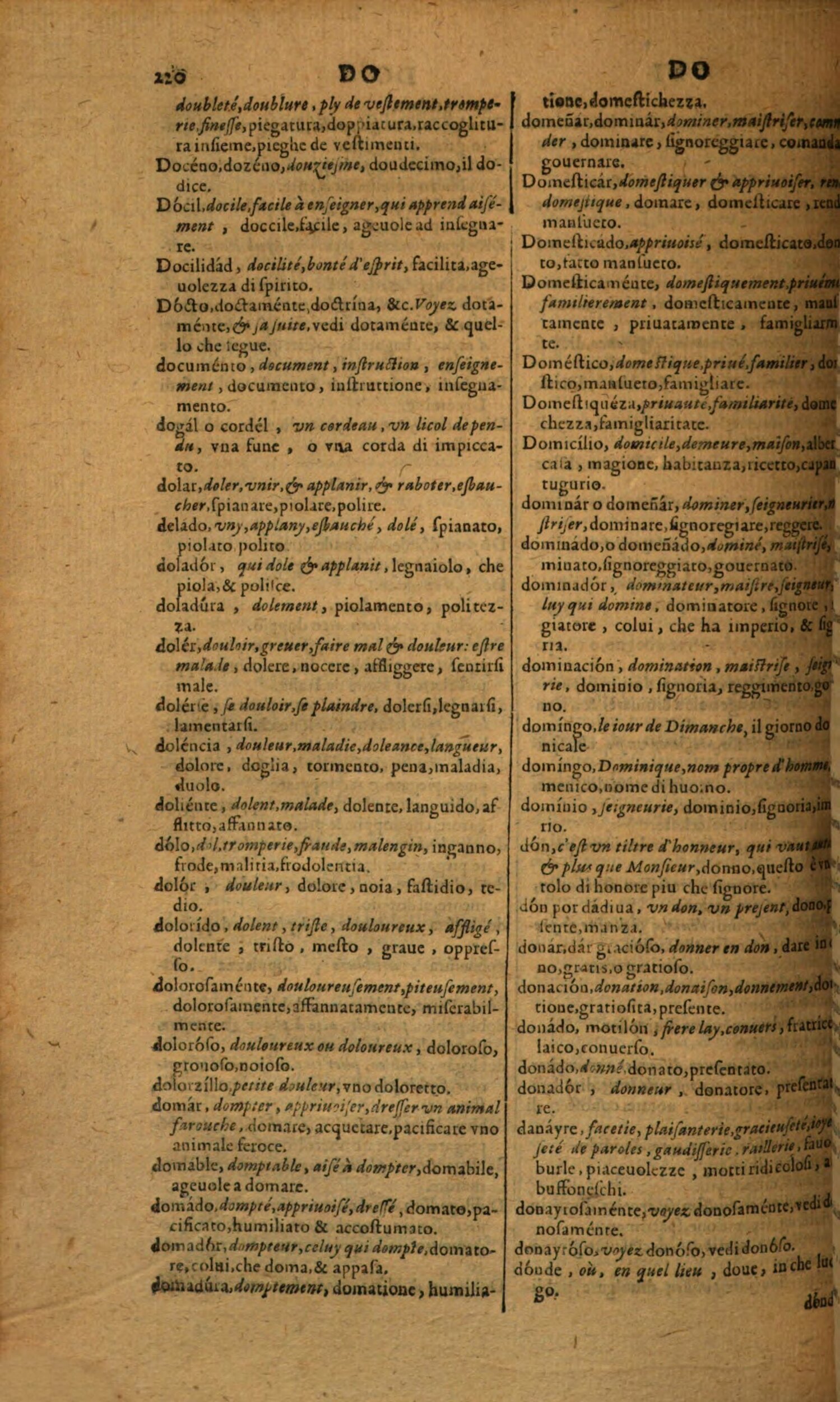 1617 - Samuel Crespin - Trésor des trois langues espagnole, française et italienne (Première partie) - Regensburg