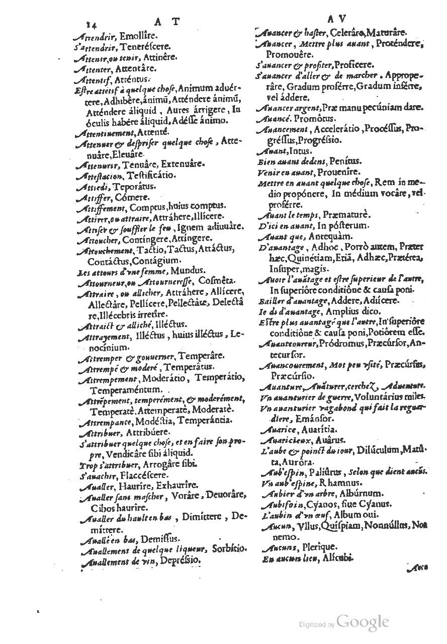 1558 - Guillaume Rouillé - Trésor des mots et traits français - BSB Munich