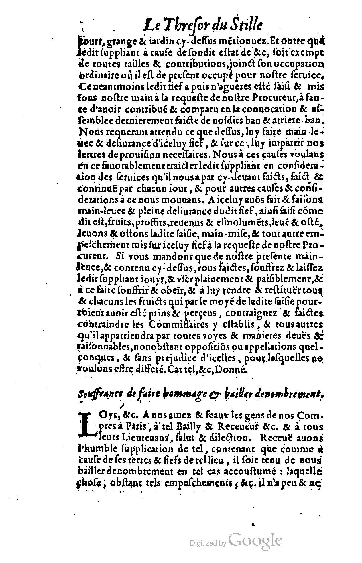1614 - Jean Richer - Trésor du nouveau style et protocole de la chancellerie de France - BSB Munich