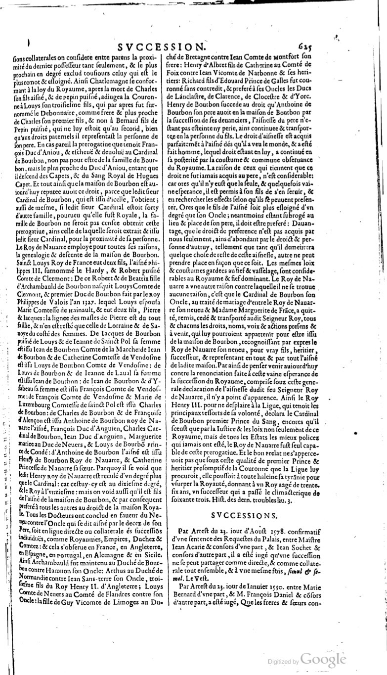 1629 - Veuve Nicolas Buon - Trésor du droit français (21754 T. 3) - BM Lyon