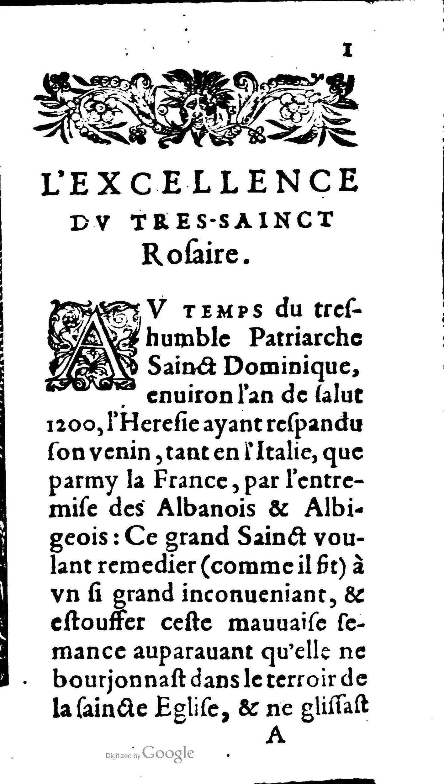 1604 - Jean Le Bouc - Trésor des indulgences du Saint Rosaire - BM Lyon 1604 - Jean Le Bouc - Trésor des indulgences du Saint Rosaire - BM Lyon
