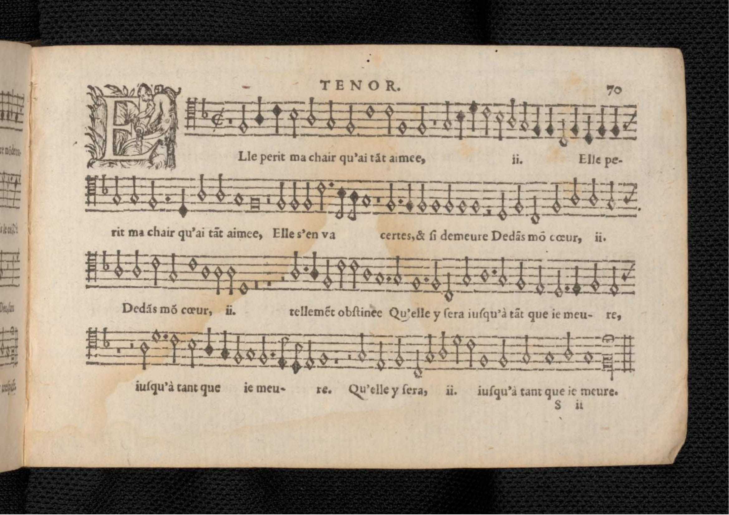 1576 - [Pierre de Saint-André] - Trésor de musique d’Orlande de Lassus Tenor - KBR Bruxelles
