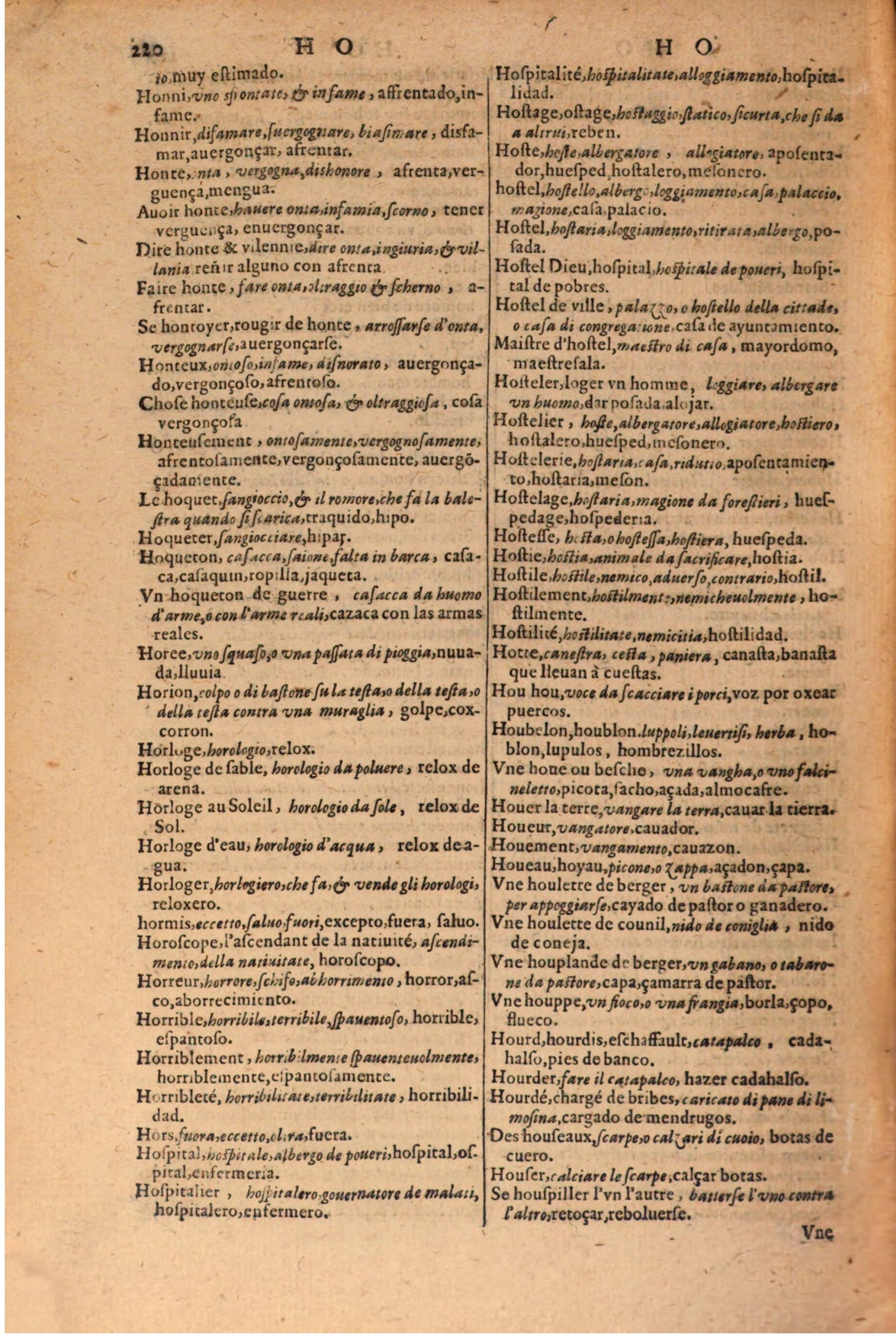 1616 - Pierre de la Rovière - Trésor des trois langues (Seconde partie) - BSB Munich