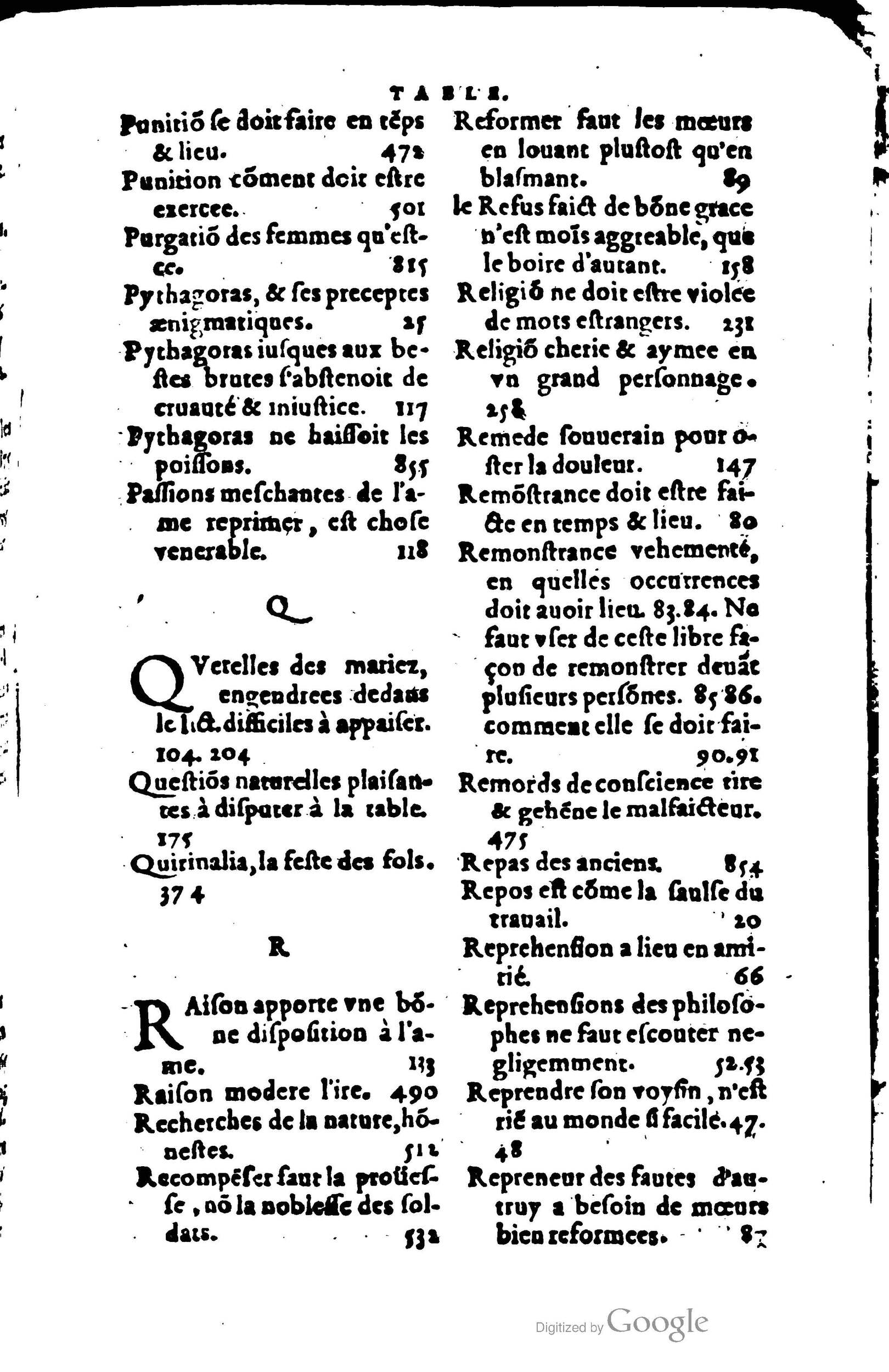 1578 - Jean Poupy - Trésor des morales de Plutarque - BSB Munich
