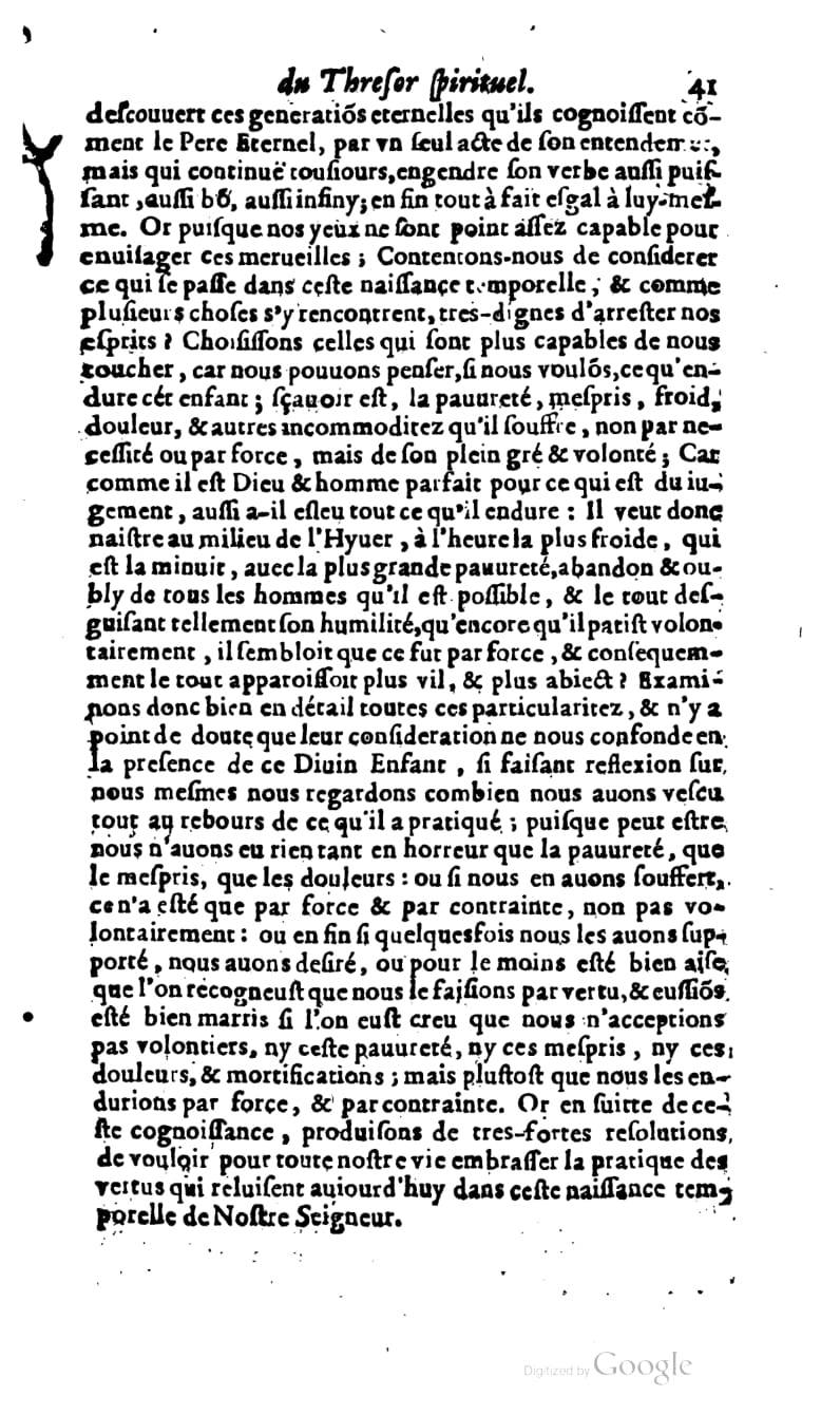1637 - s.n. - Trésor spirituel des âmes religieuses - BM Lyon