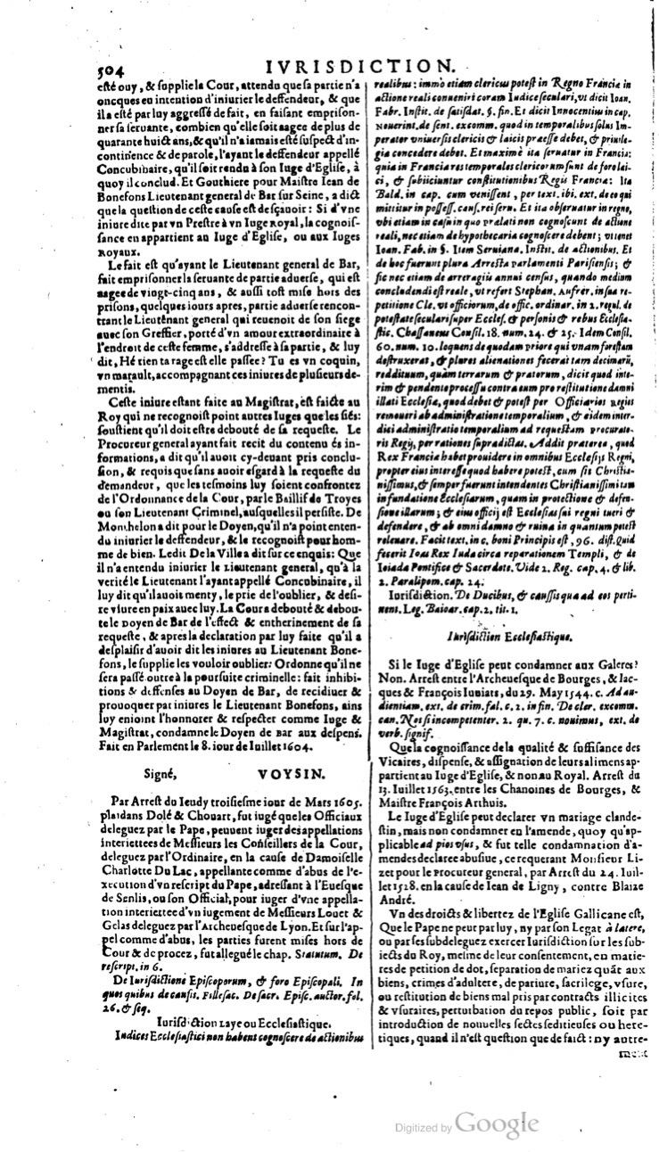 1629 - Veuve Nicolas Buon - Trésor du droit français (21754 T. 2) - BM Lyon