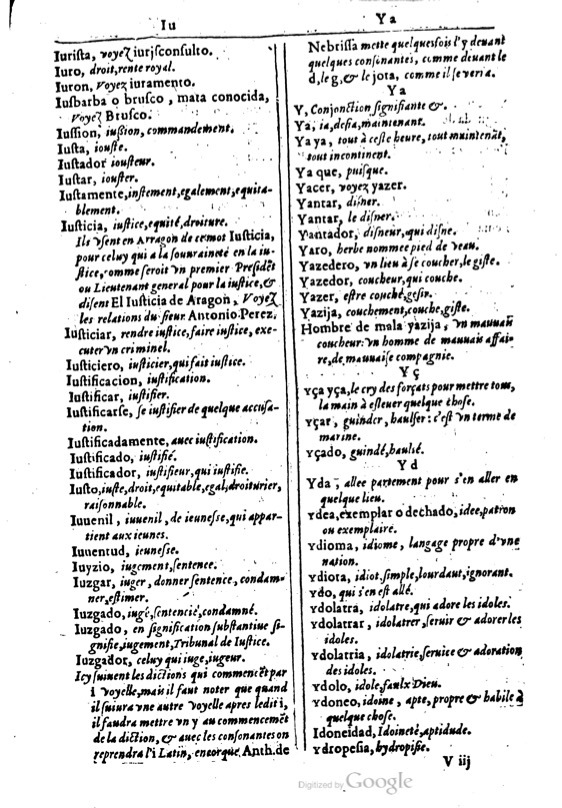1616 - Veuve Marc Orry - Trésor des deux langues espagnole et française (Première et Seconde parties) - BM Lyon