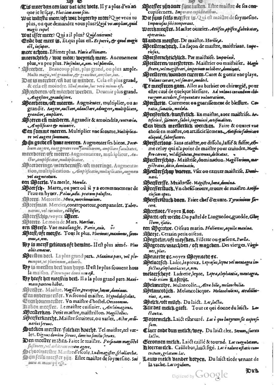 1573 - Christophe Plantin - Trésor du langage bas-allemand - BM Lyon