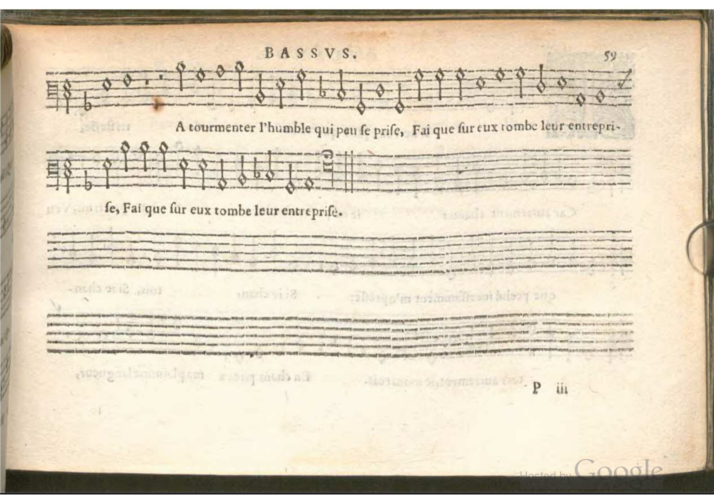 1576 - [Pierre de Saint-André] - Trésor de musique d’Orlande de Lassus Bassus - BSB Munich