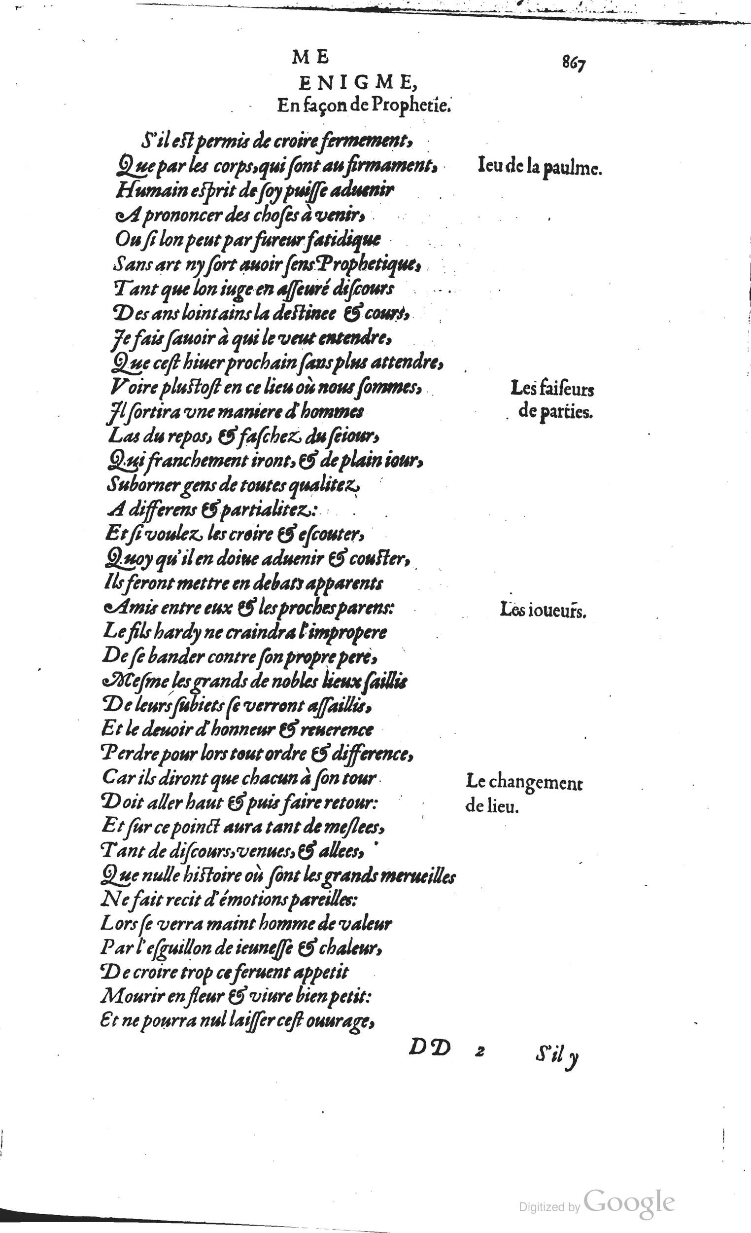 1585 - Barthélemy Honorat - Bibliothèques françaises - BSB Munich