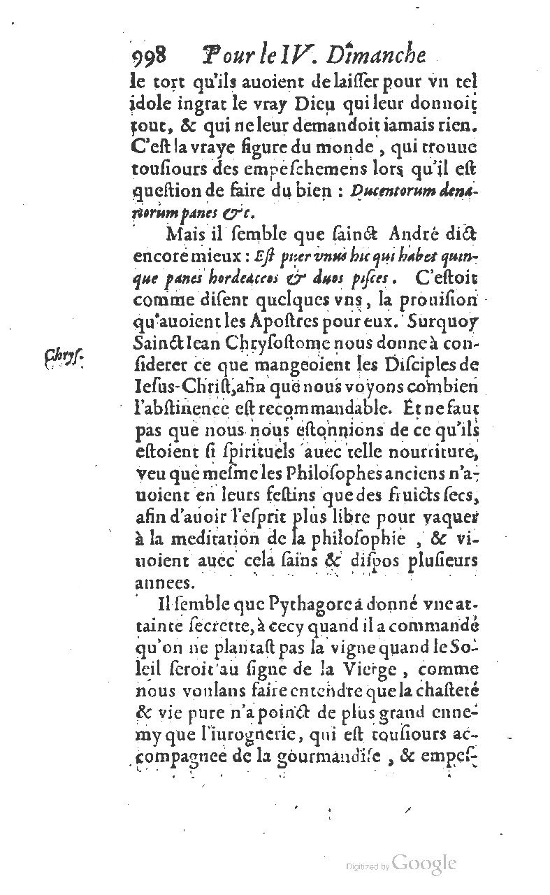 1607 - Nicolas Du Fossé - Trésor quadragésimal - T 01 - BM Lyon