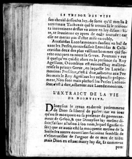 1574 - Benoît Rigaud - Trésor des vies de Plutarque - Avignon
