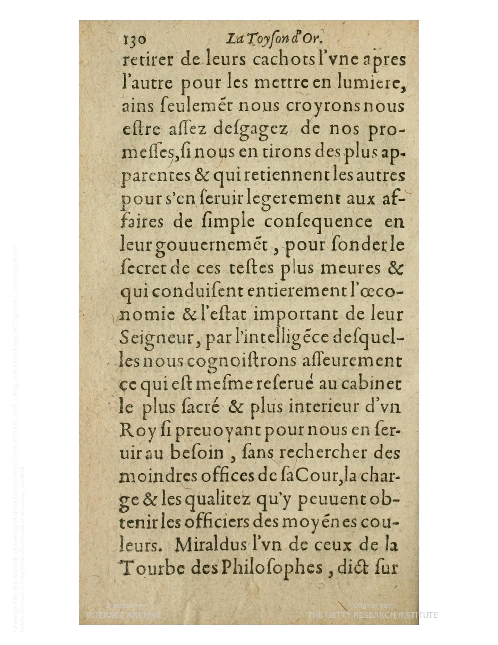 1612 - Charles Sevestre - Toison d’or ou la fleur des trésors - Getty Research Institute
