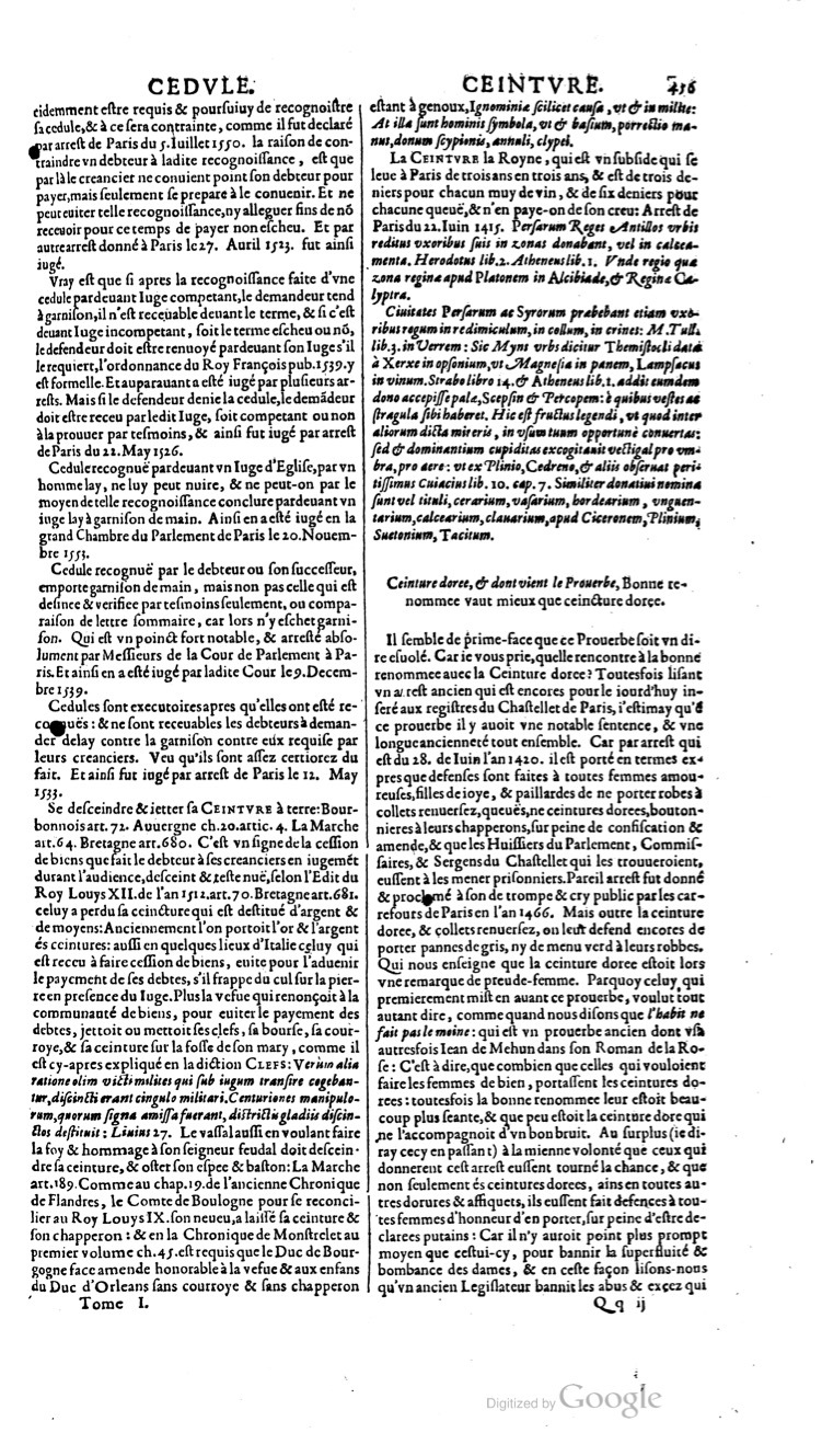 1629 - Veuve Nicolas Buon - Trésor du droit français (21754 T. 1) - BM Lyon