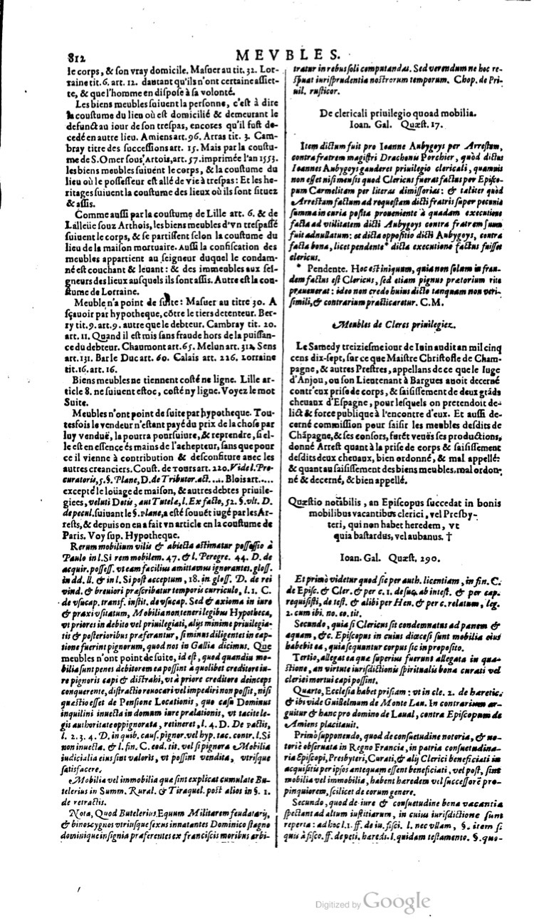 1629 - Veuve Nicolas Buon - Trésor du droit français (21754 T. 2) - BM Lyon 1629 - Veuve Nicolas Buon - Trésor du droit français (21754 T. 2) - BM Lyon