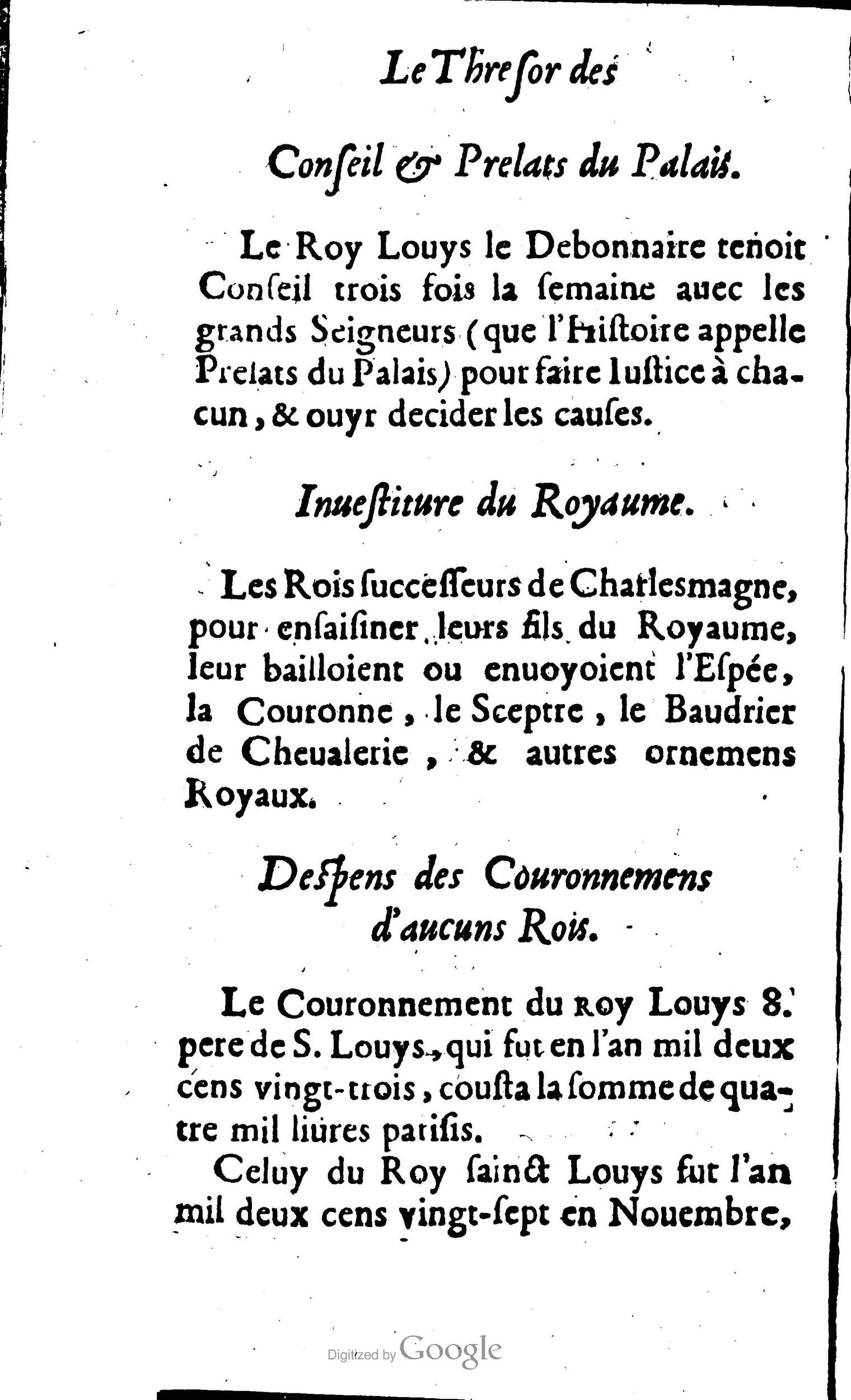 1638 - Jean Corrozet - Trésor des histoires de France - BM Lyon