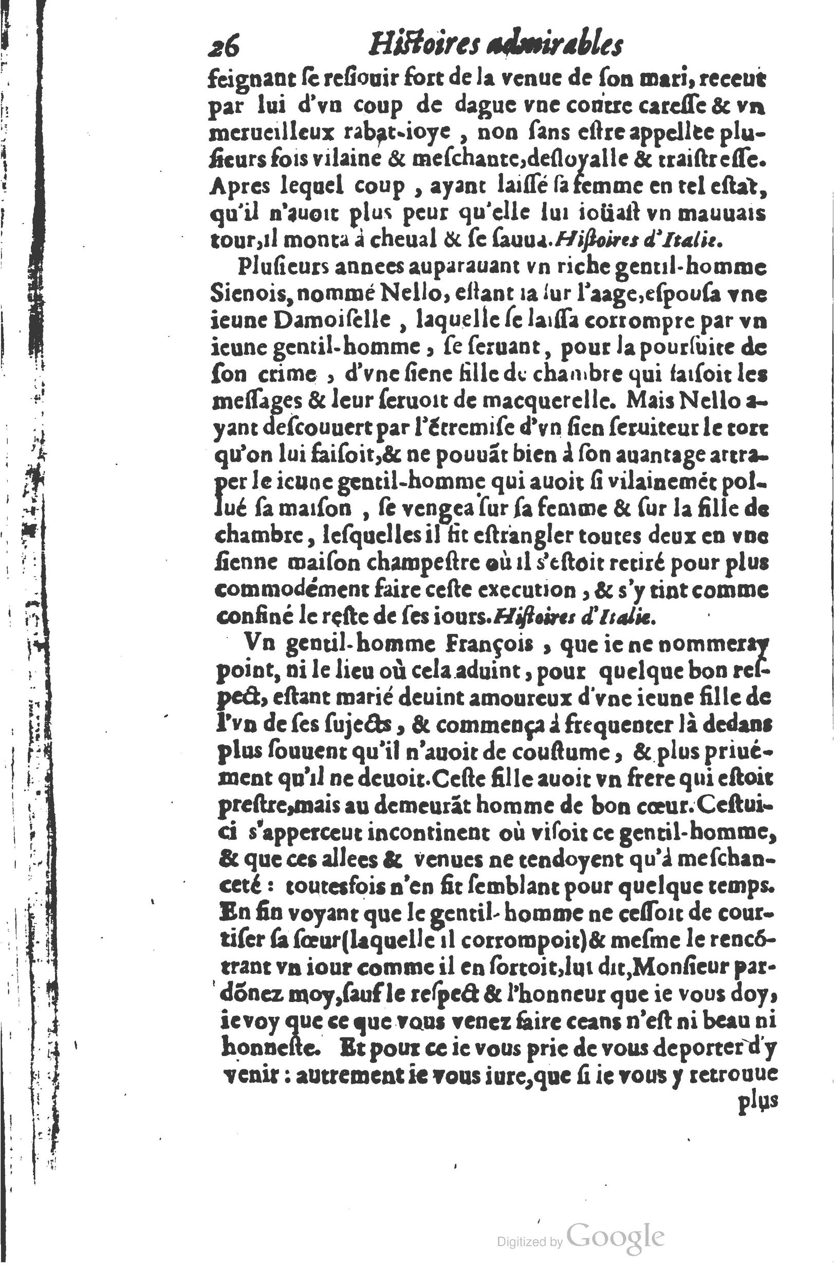 1610 - Paul Marceau - Trésor d’histoires admirables et mémorables - Princeton