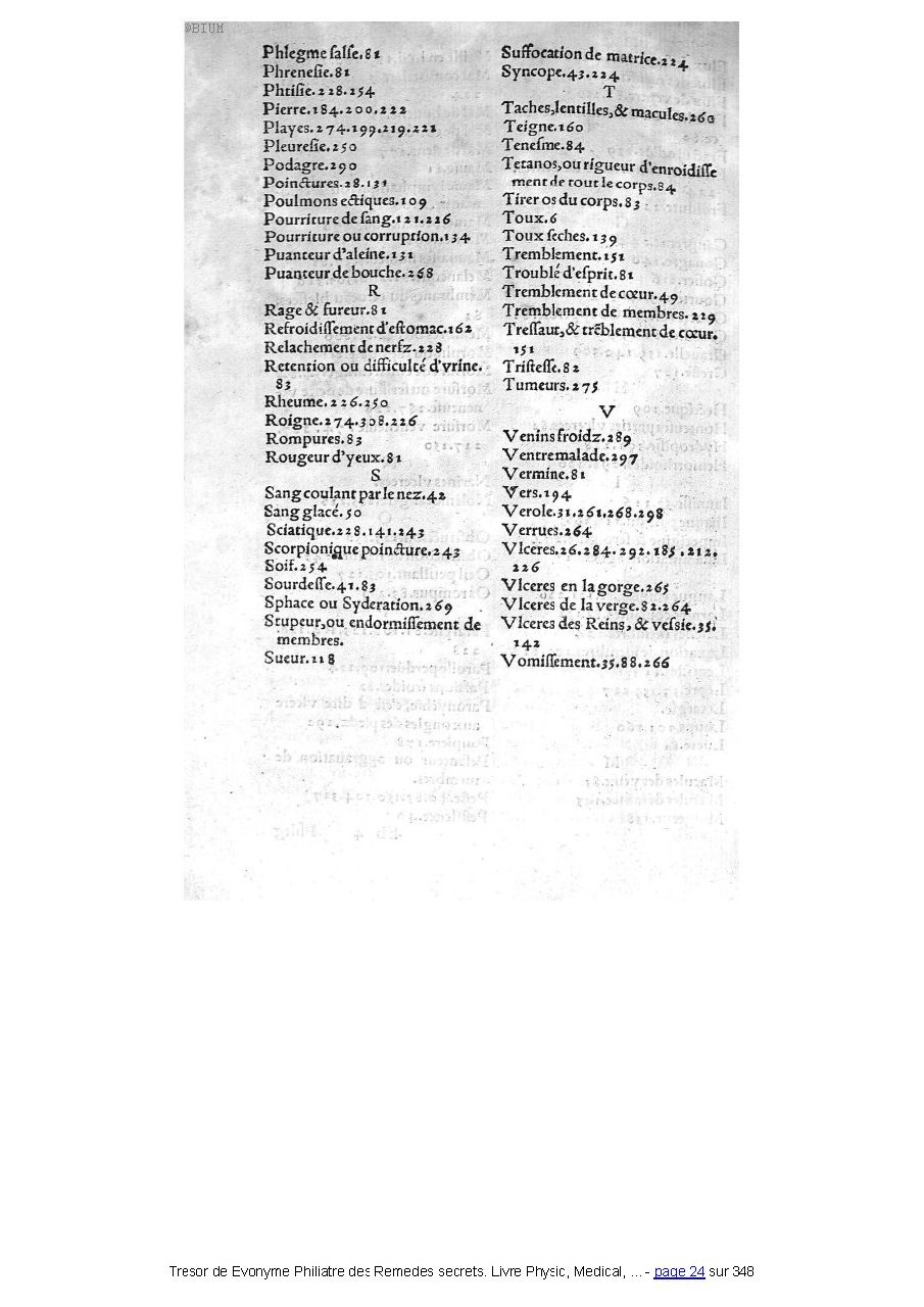 1555 - Balthazar Arnoullet - Trésor d’Évonyme Philiatre - Université Paris Cité