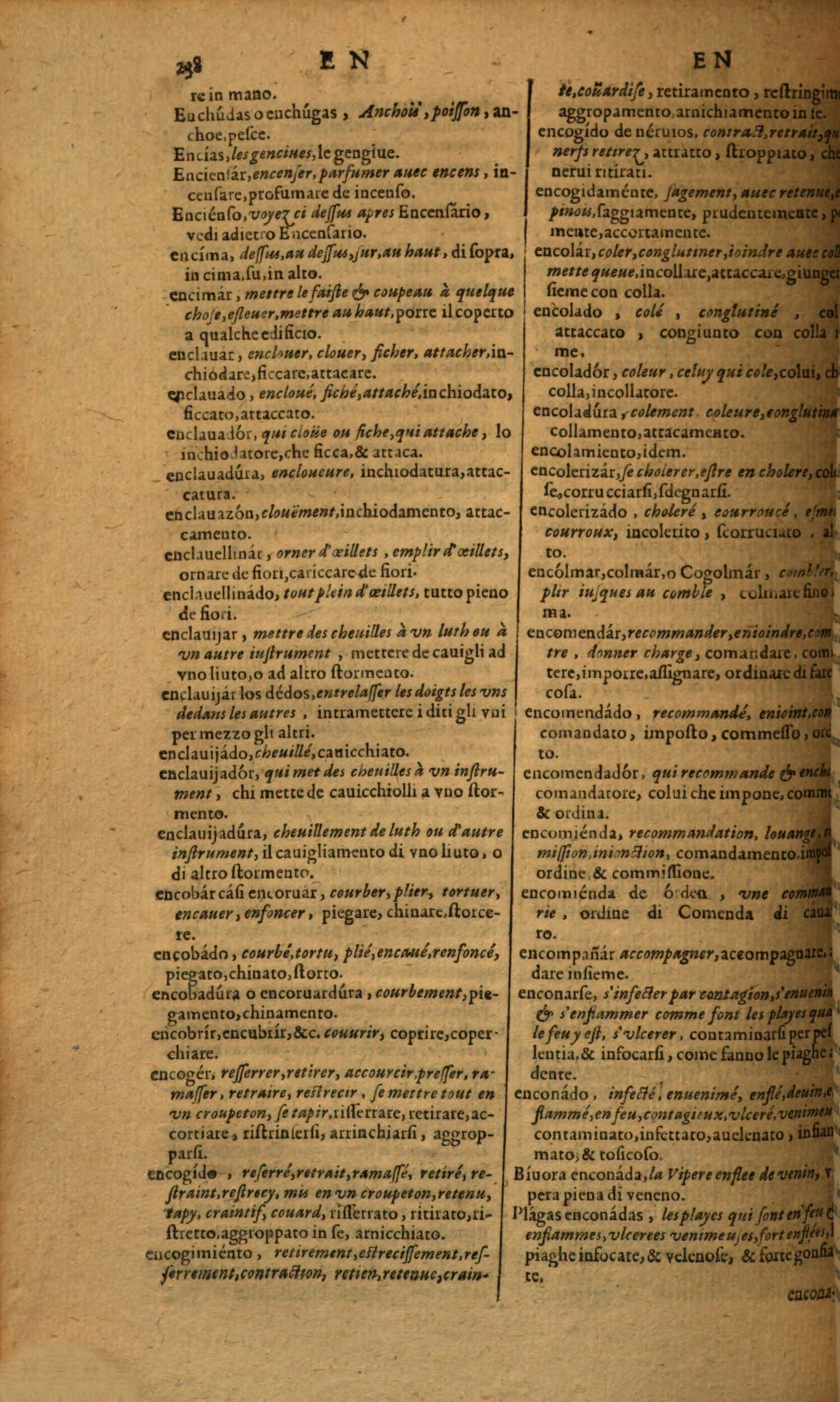 1617 - Samuel Crespin - Trésor des trois langues espagnole, française et italienne (Première partie) - Regensburg