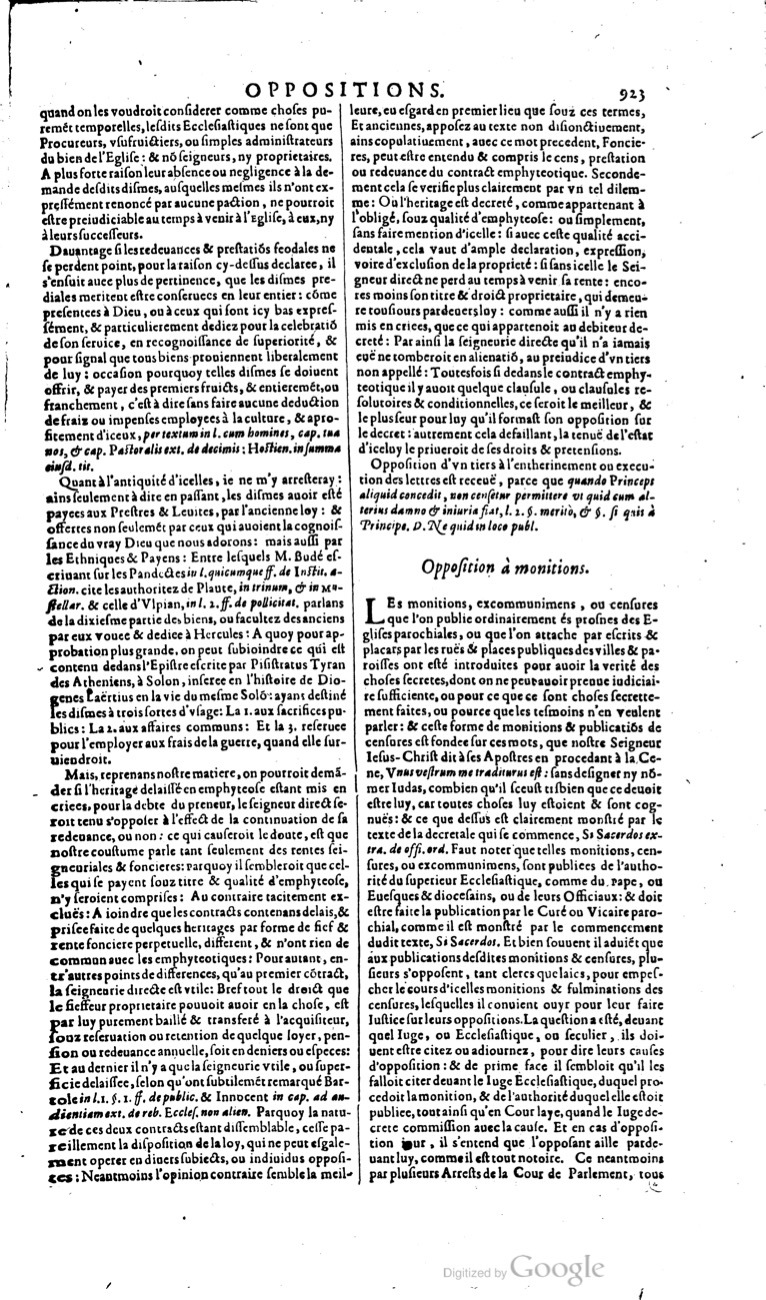 1629 - Veuve Nicolas Buon - Trésor du droit français (21754 T. 2) - BM Lyon