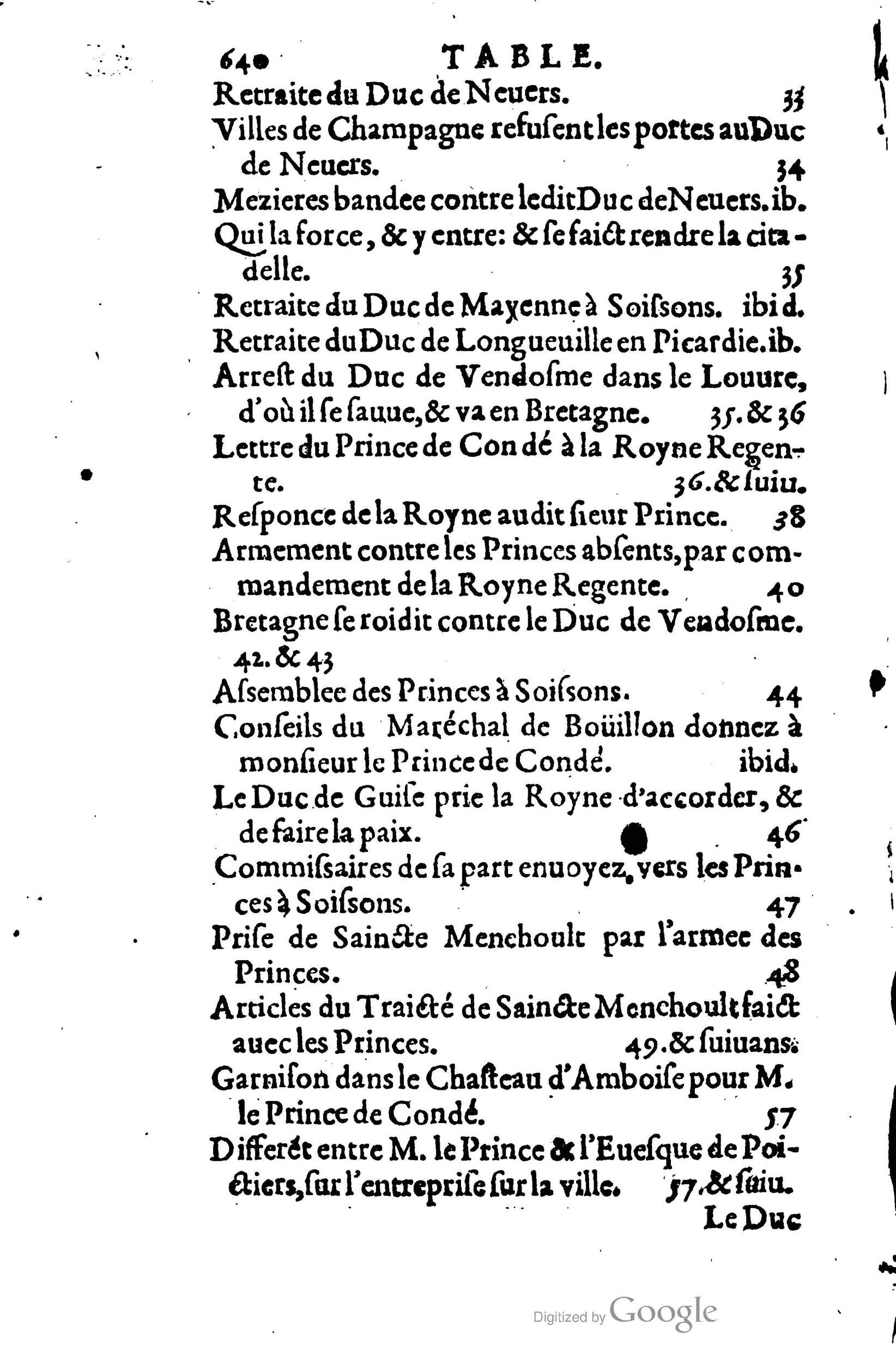 1623 - Joseph Bouillerot - Trésor de l’histoire générale de notre temps - BM Lyon