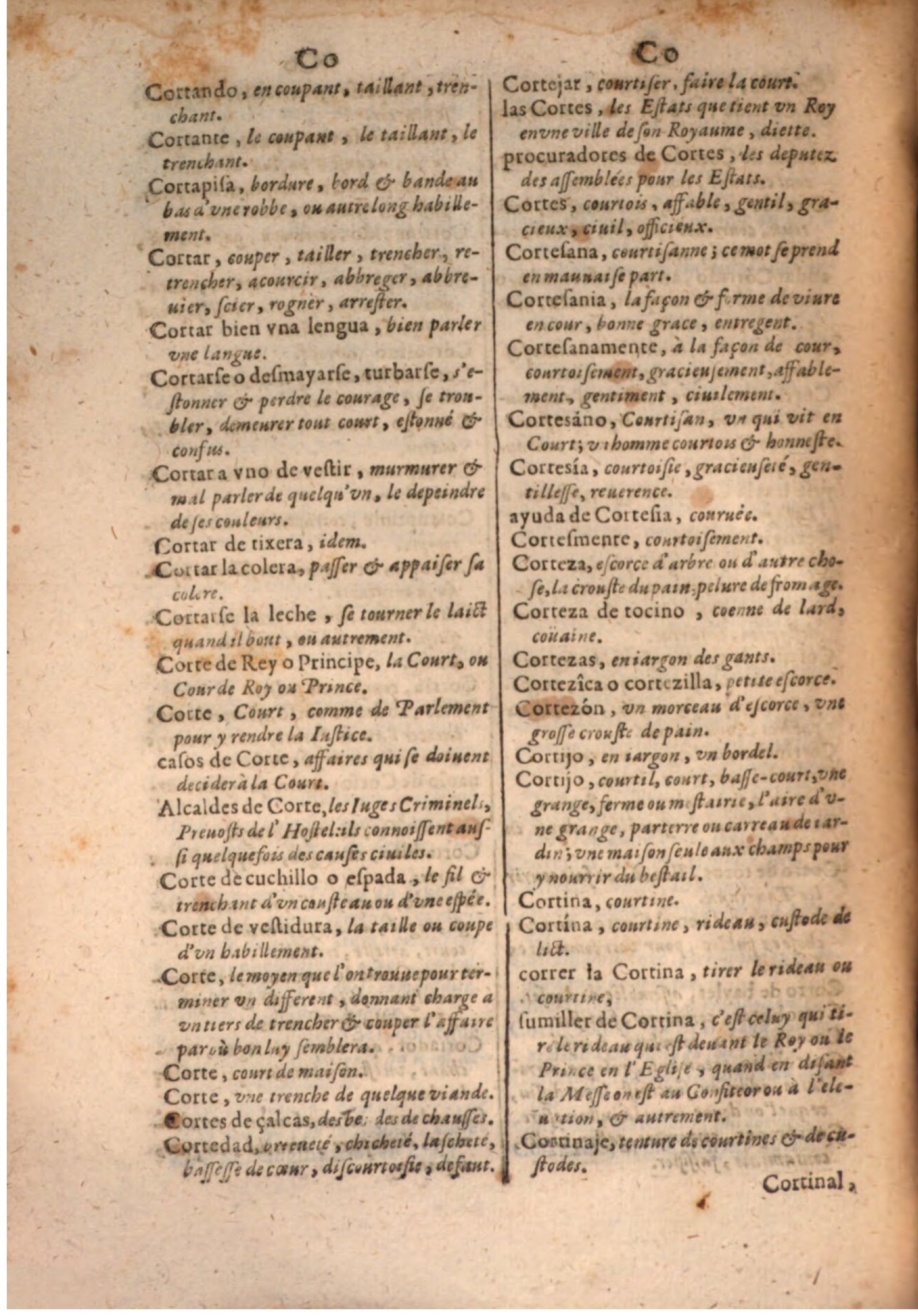 1645 - A. de Sommaville et A. Courbé - Trésor des deux langues espagnole et française - BSB Munich