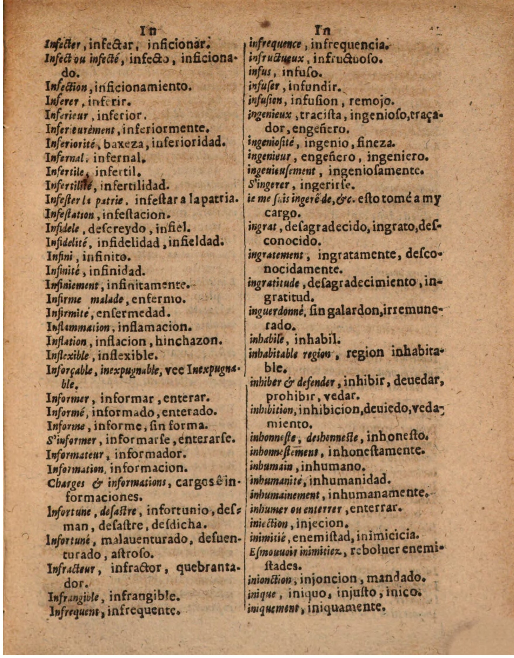 1624 - Hubert Antoine - Trésor des deux langues espagnole et française (Seconde partie) - BSB Munich