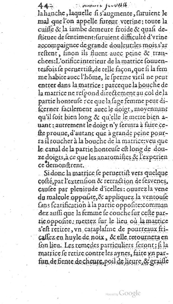 1585 - Jacques du Puis - Trésor des remèdes secrets pour les maladies des femmes - BnF