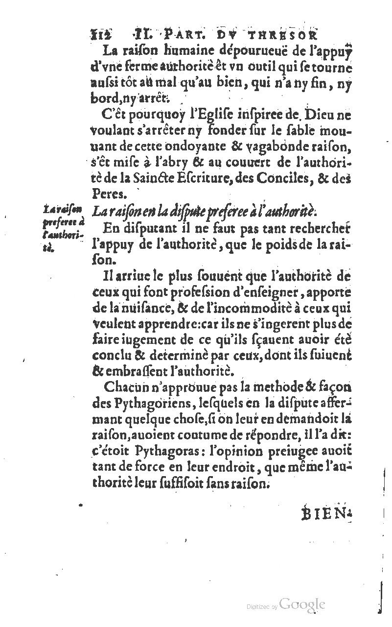 1610 - Louis Coste - Trésor de l’éloquence française (Seconde partie) - BM Lyon