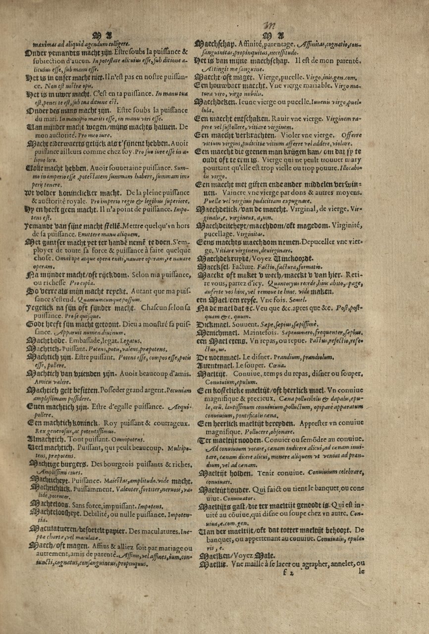 1573 - Christophe Plantin - Trésor du langage bas-allemand - Greifswald