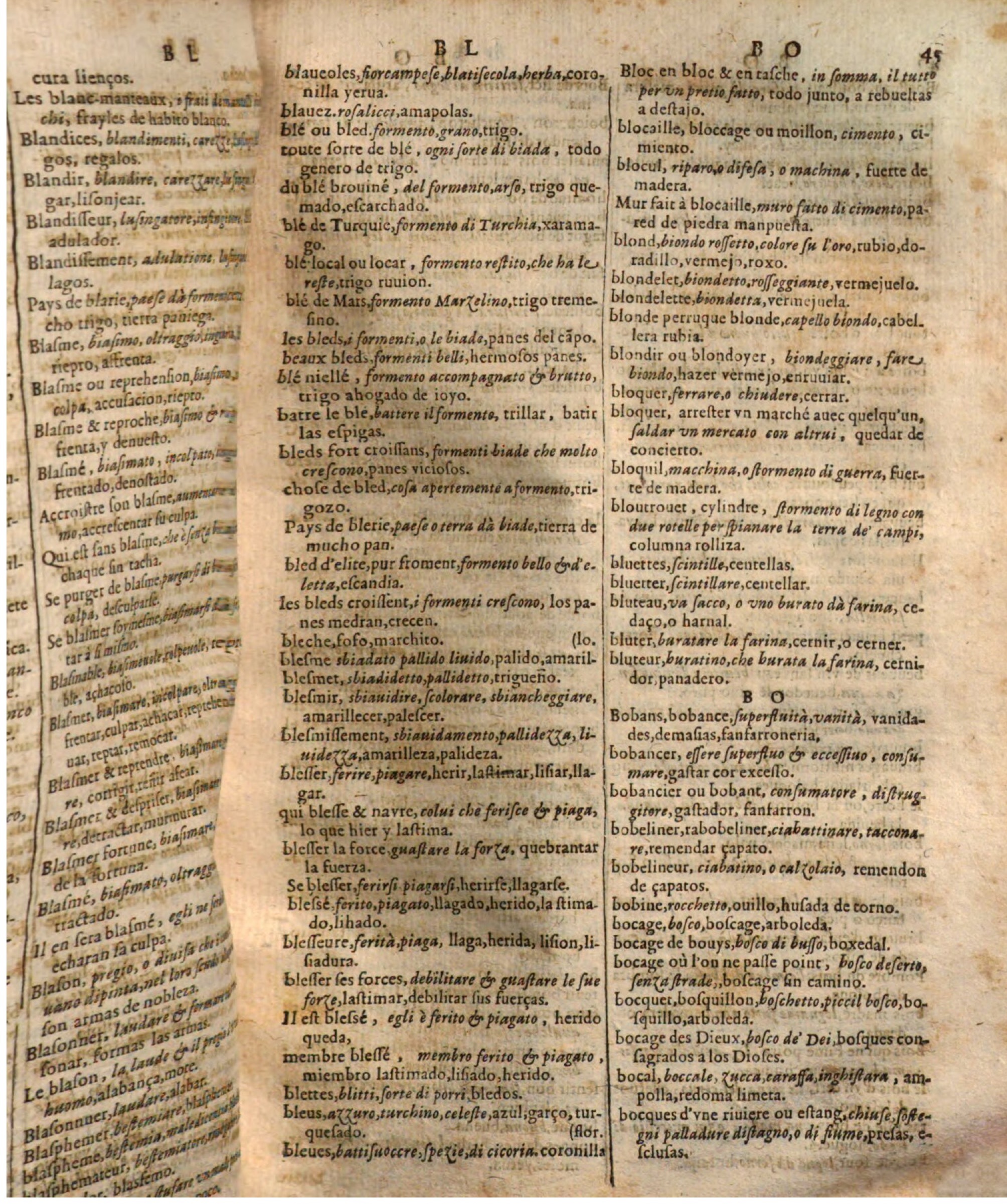 1644 - Jacques Crespin - Trésor des trois langues - Passau 1644 - Jacques Crespin - Trésor des trois langues - Passau