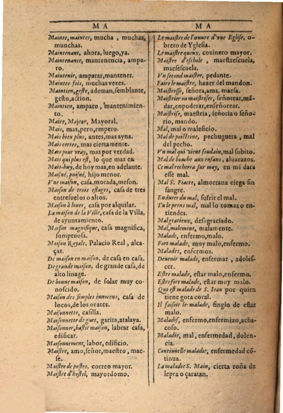 1607 - Marc Orry - Trésor des deux langues espagnole et française (Première et Seconde parties) - ÖNB Wien