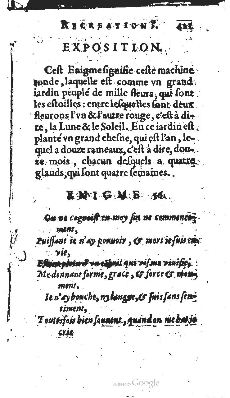 1627 - Jean Delamare - Trésor des récréations - BSB Munich