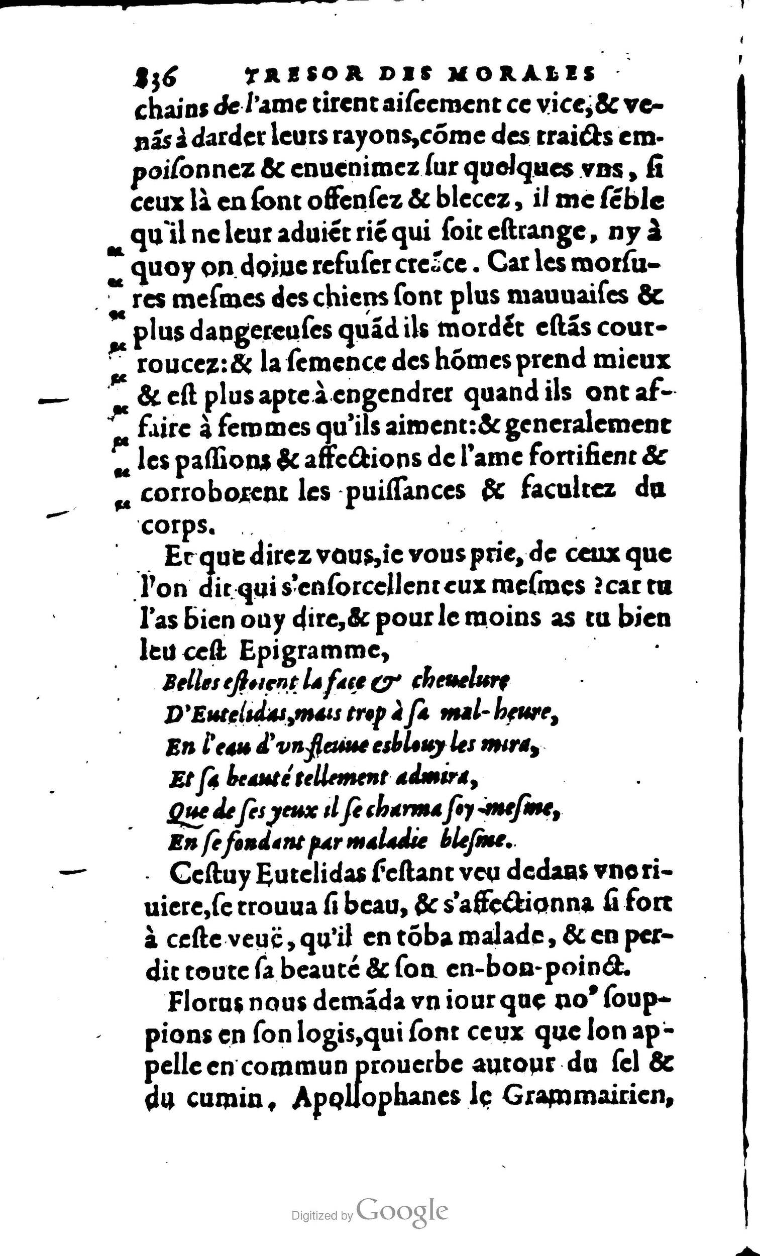 1578 - Jean Poupy - Trésor des morales de Plutarque - BSB Munich